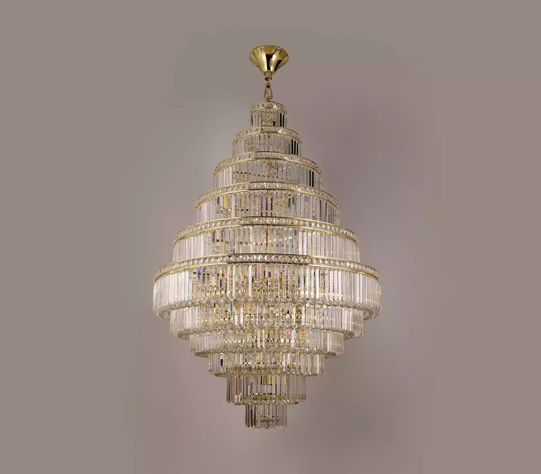 JVmoebel Kronleuchter Kristall Hängeleuchte in elegantem Design, Leuchtmittel wechselbar, Made in Europa