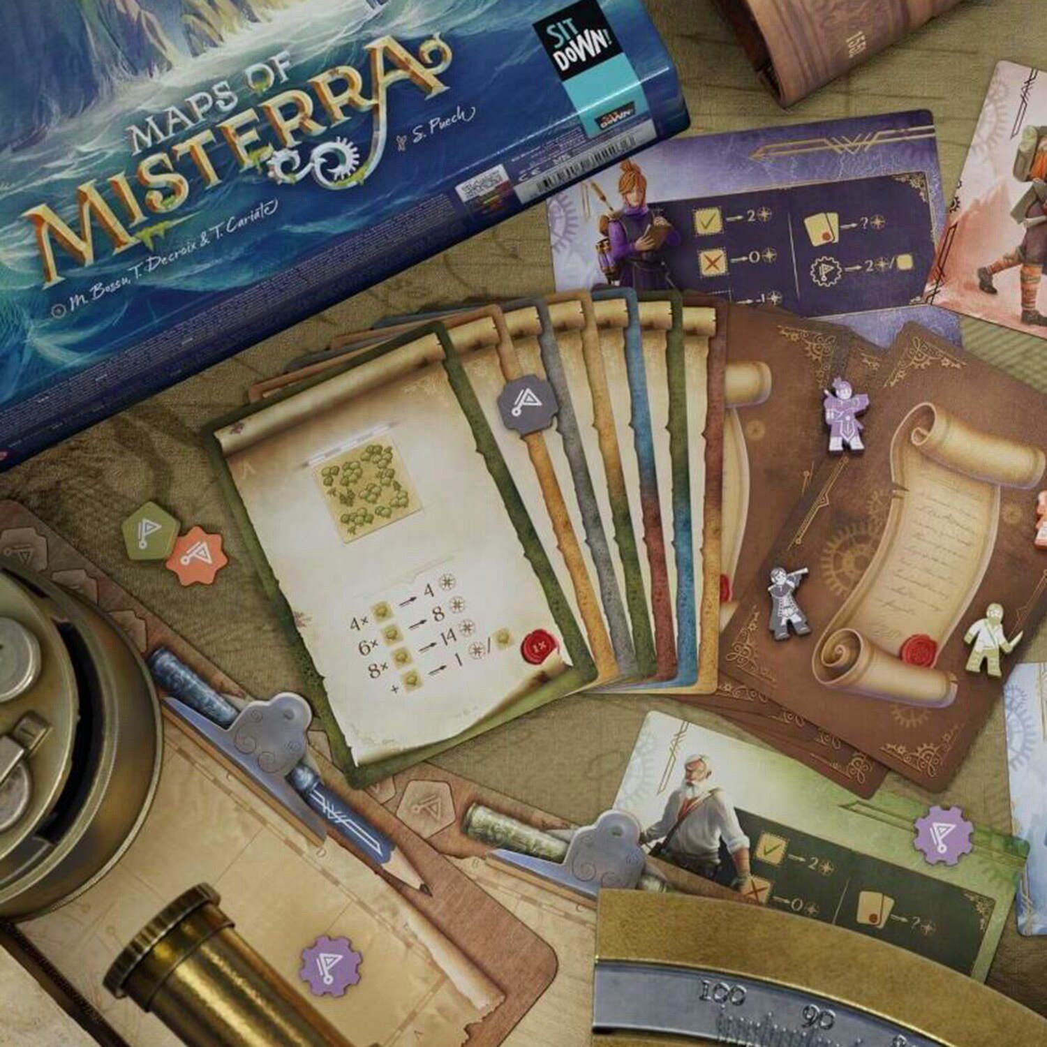 SIT DOWN! Spiel Maps of Misterra - DE, Maps of Misterra - DE