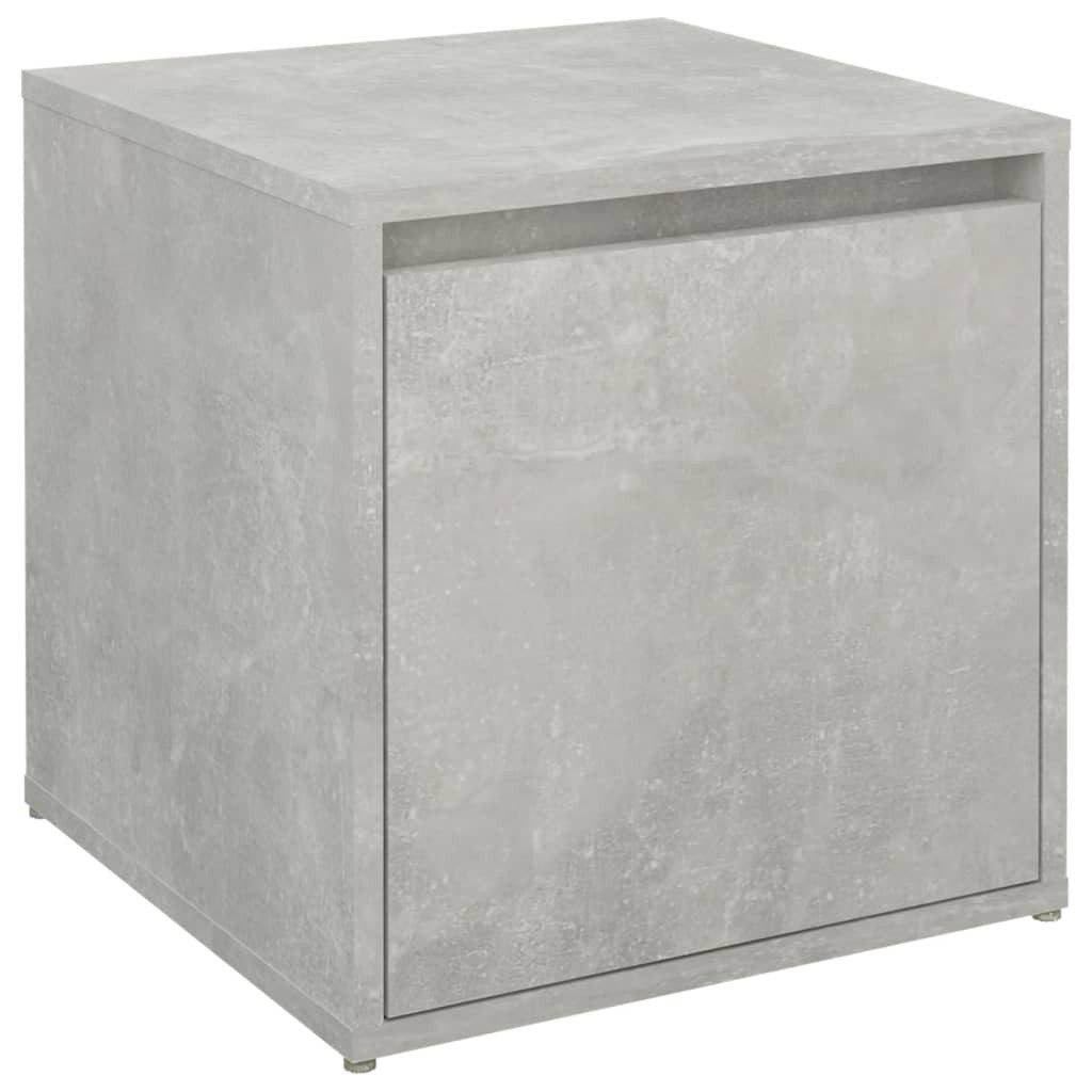 vidaXL Kommode Schubladenbox Betongrau 40,5x40x40 cm Holzwerkstoff (1 St)