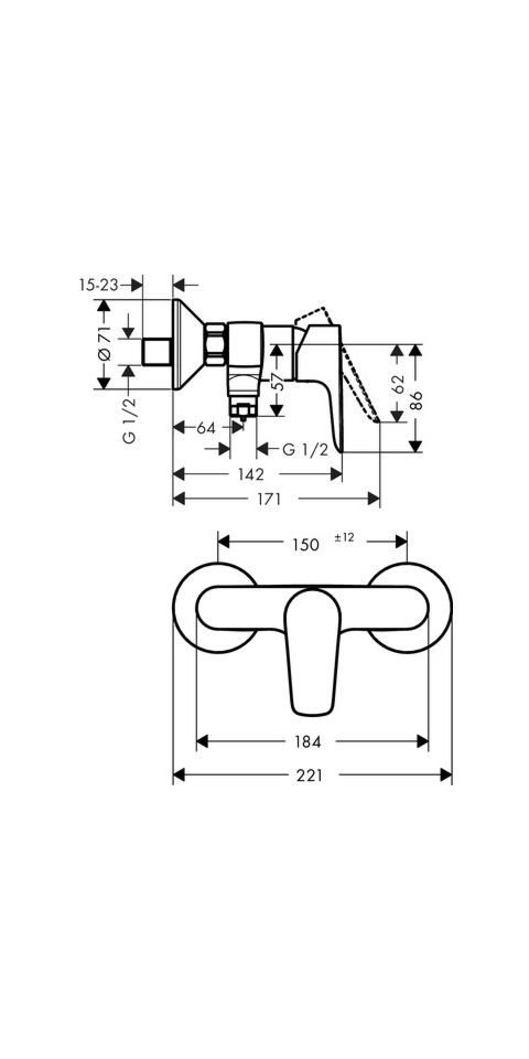 Thumbnail - hansgrohe Duscharmatur