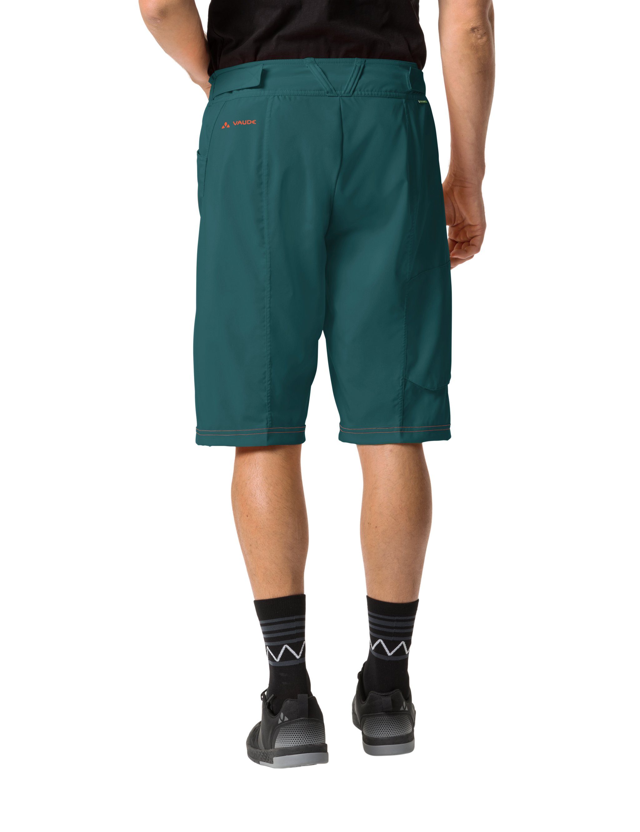 (1-tlg) green Men's Grüner Shorts mallard Funktionshose VAUDE Knopf Ledro
