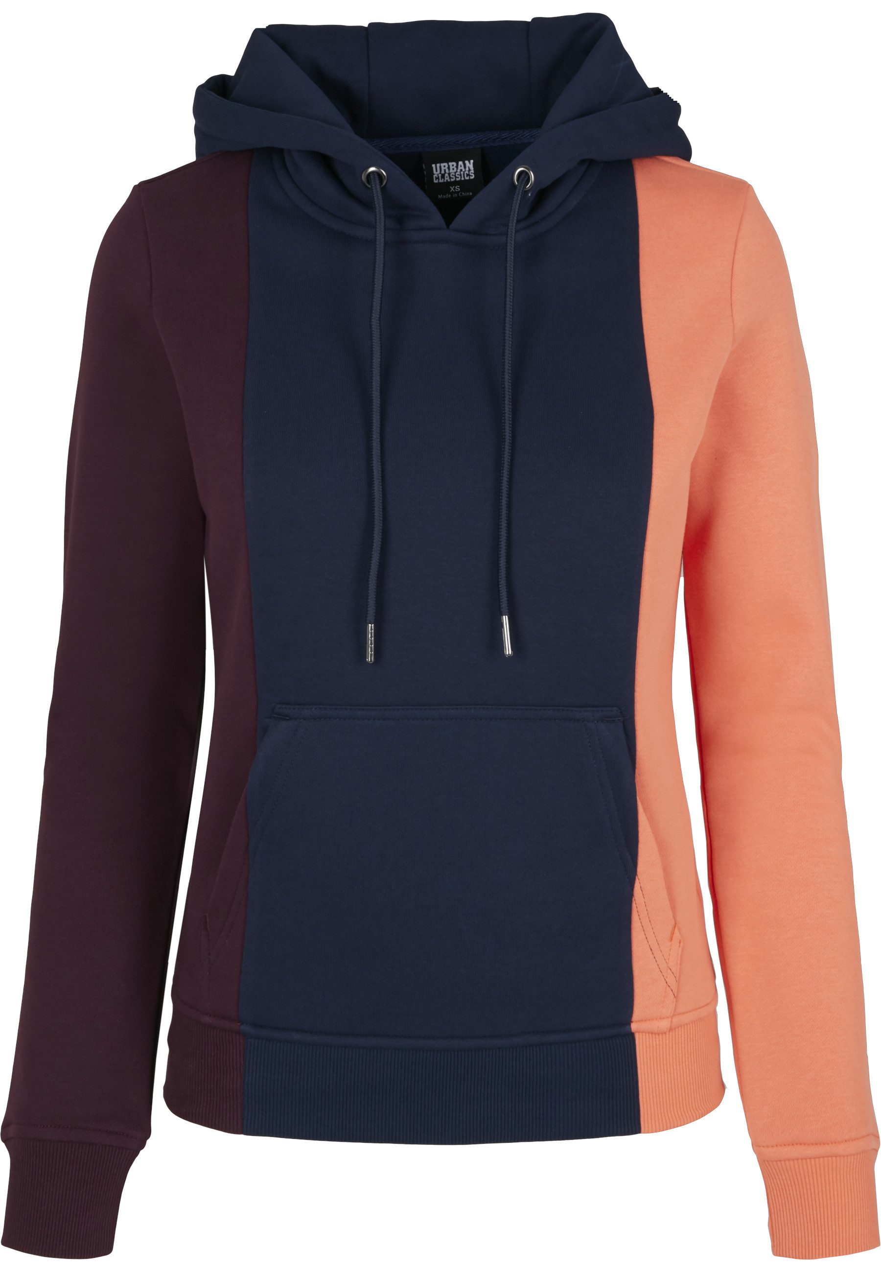 Rundhalspullover Urban Classics Damen Ladies Tripple Hoody