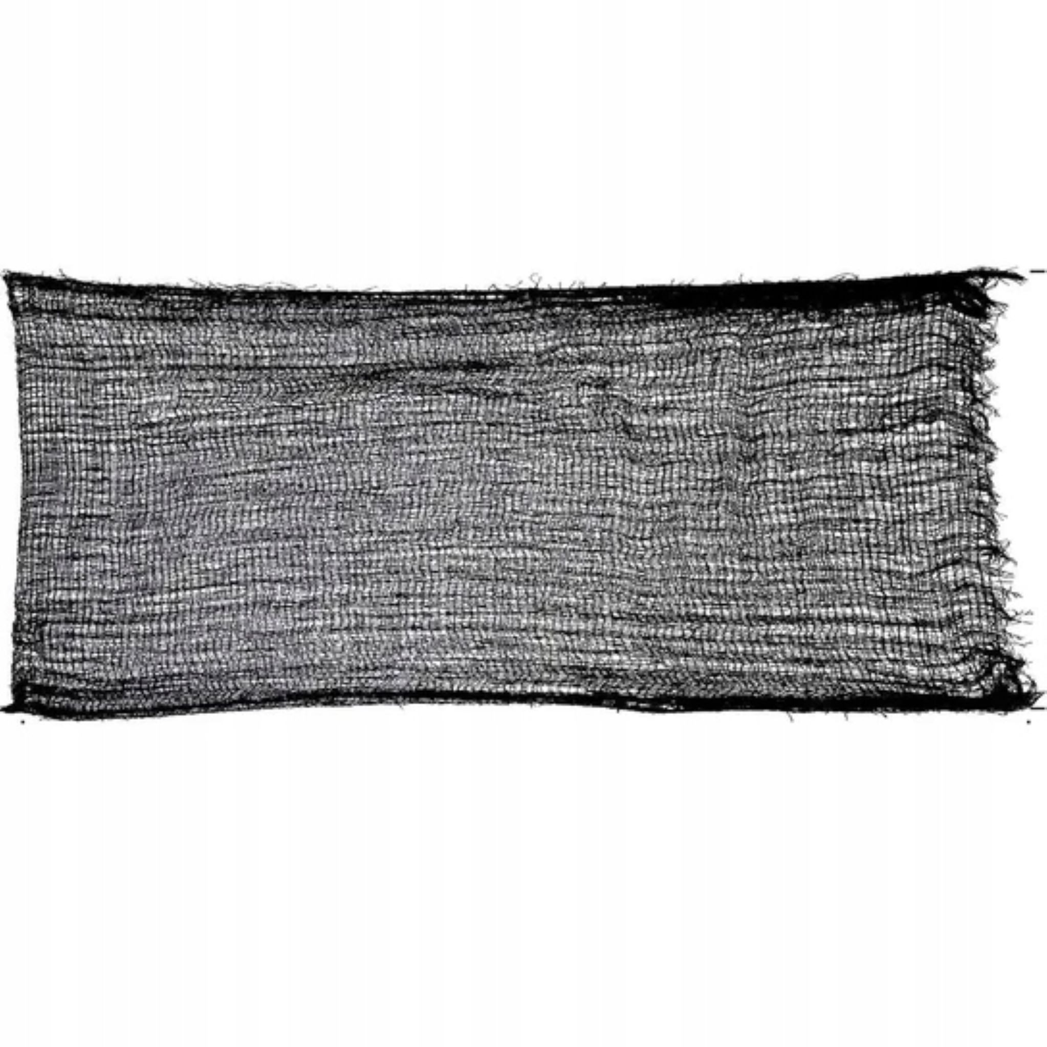 Festivalartikel Fensterdekoration Dekorative schwarze Netz-Gardine 76x228 c günstig online kaufen