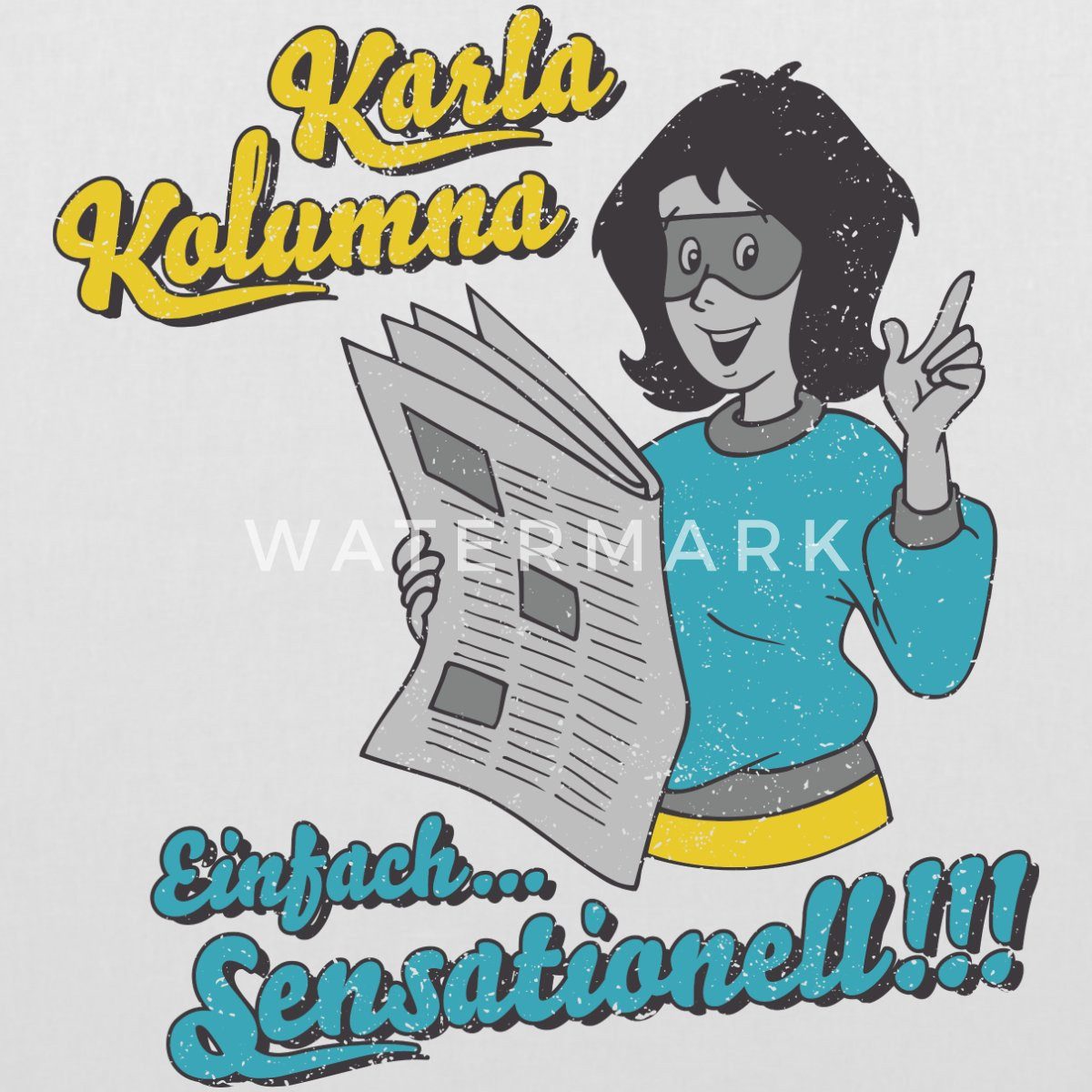 Spreadshirt Henkeltasche Benjamin Blümchen Karla Kolumna Sensationell Stoffbeutel (1-tlg)