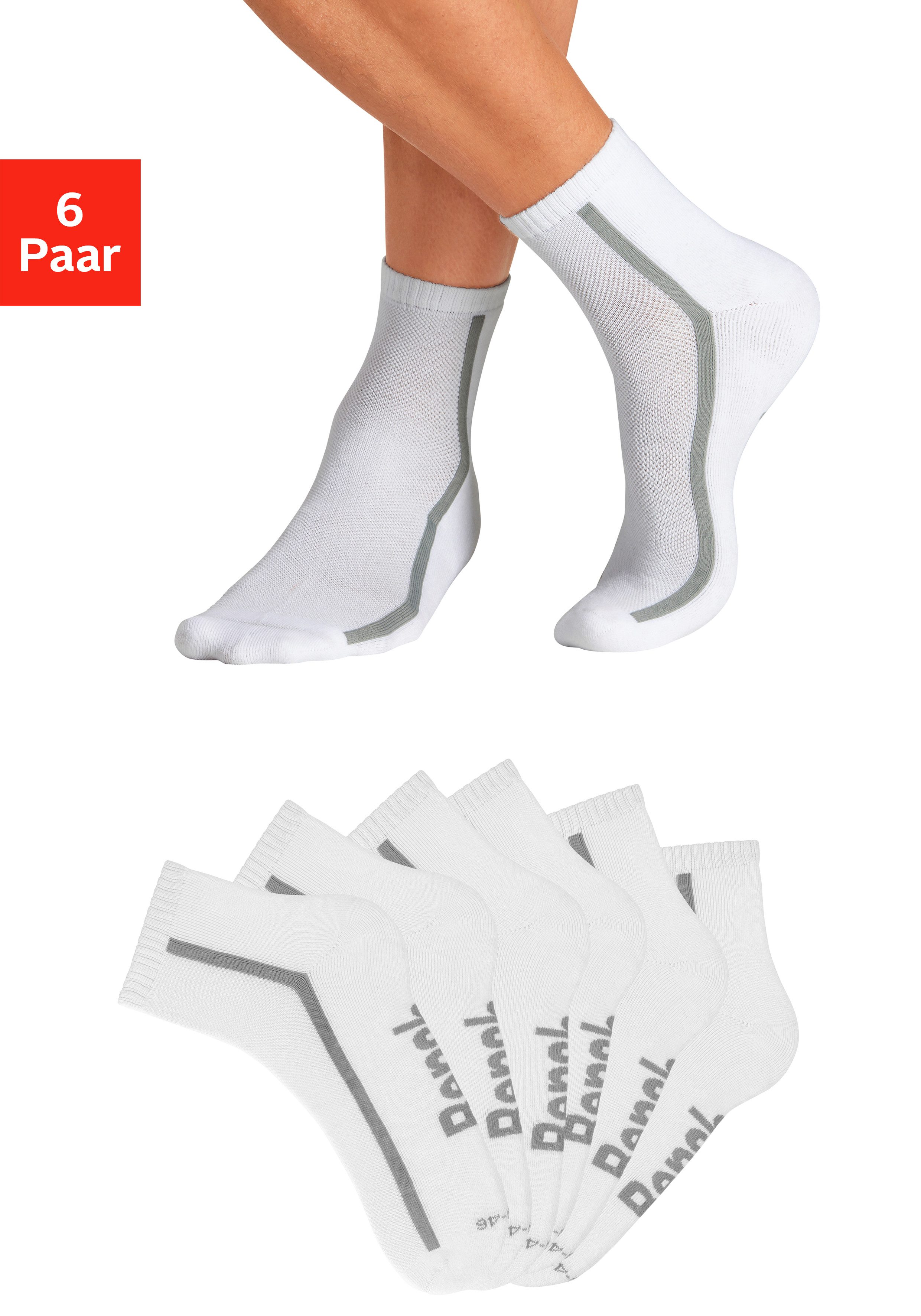 Bench. Tennissocken Sportsocken Herren Quartersocks atmungsaktiv (Packung, 6-Paar, Gr. 39-42 bis 47-48) dämpfend durch Hochfersen- Frottee. € 16,99, (€ 2,83 pro 1 Paar).