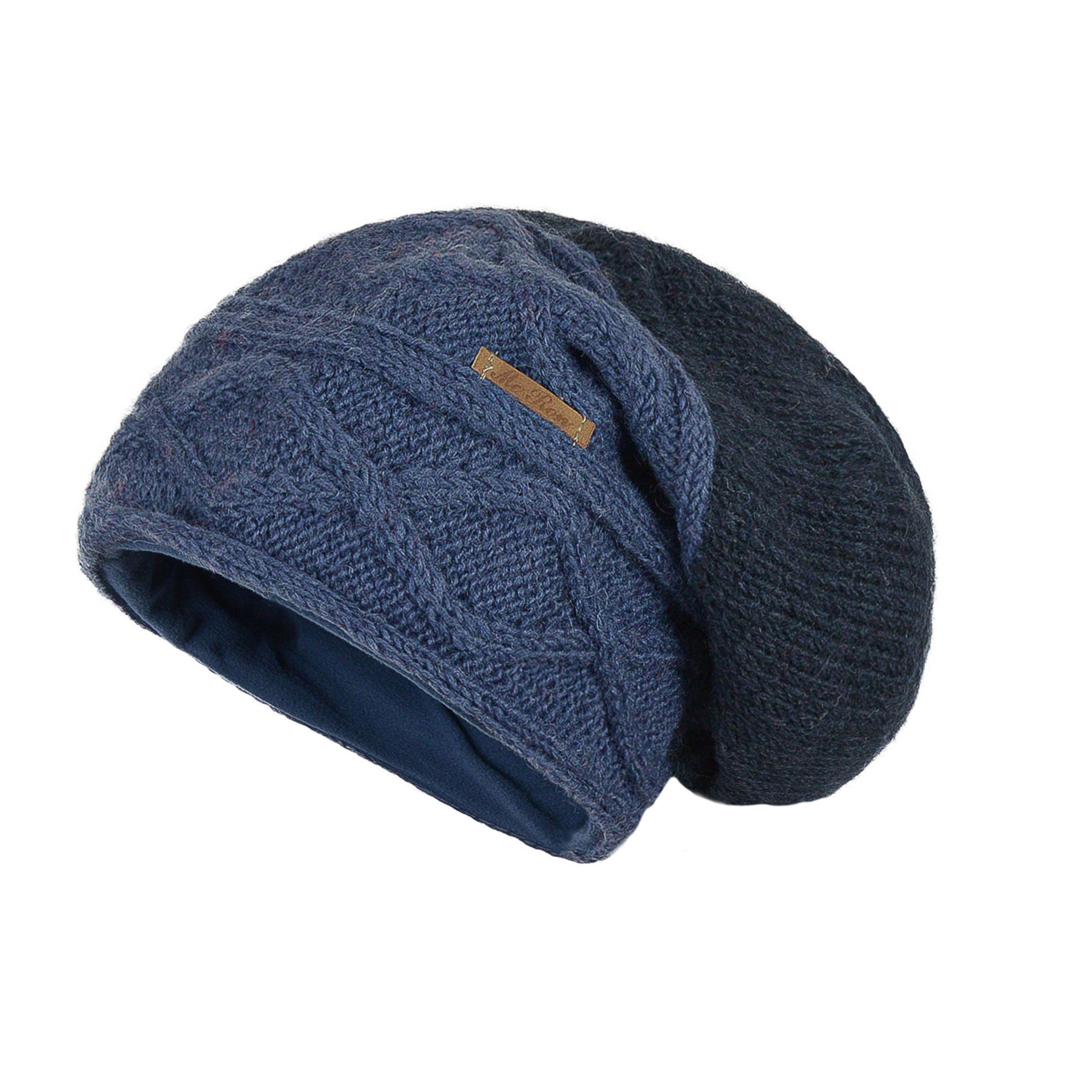 McRon Strickmütze Beanie Strickmütze "Modell Sunny" Hoher Schurwollanteil, komplett gefüttert