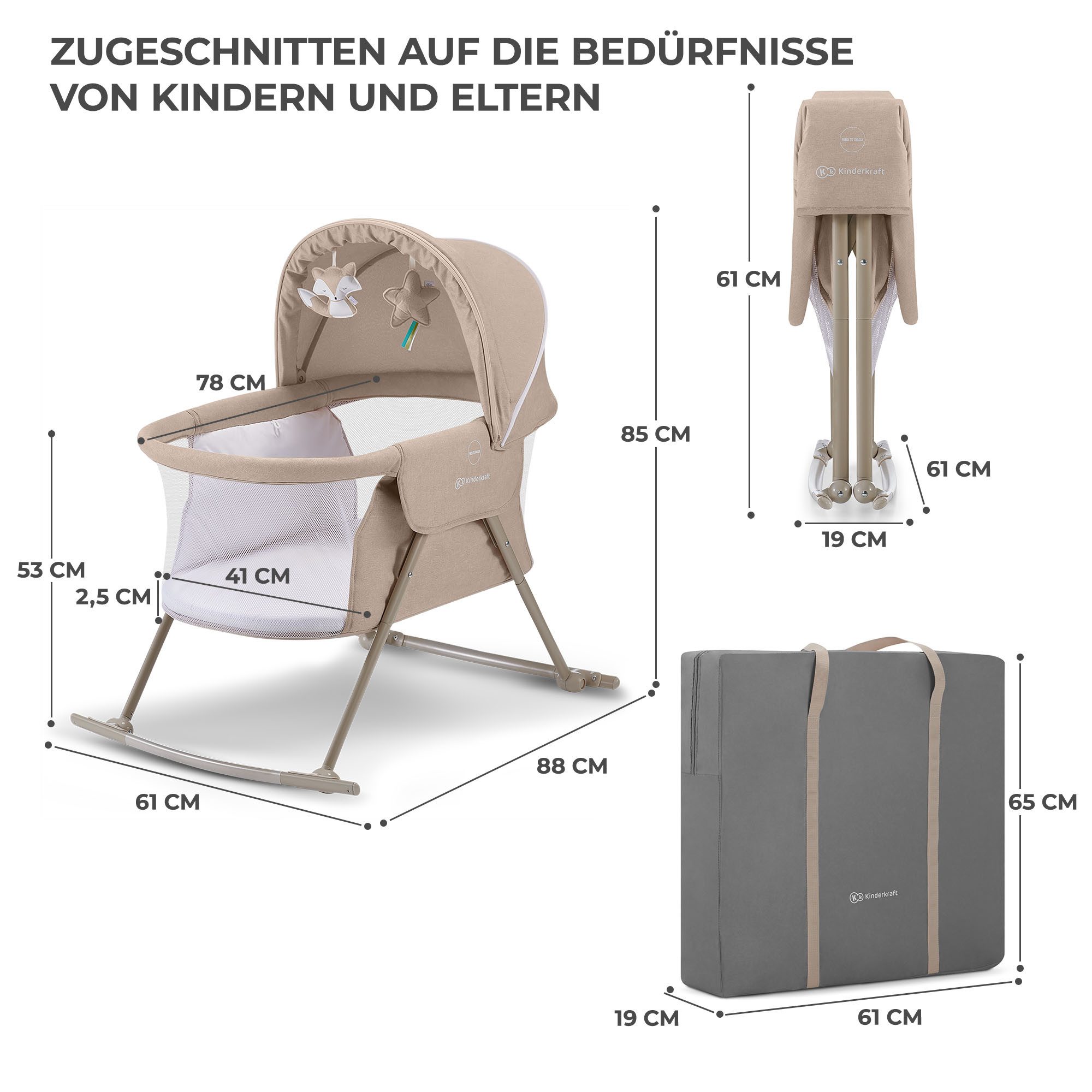 Kinderkraft Baby-Reisebett LOVI