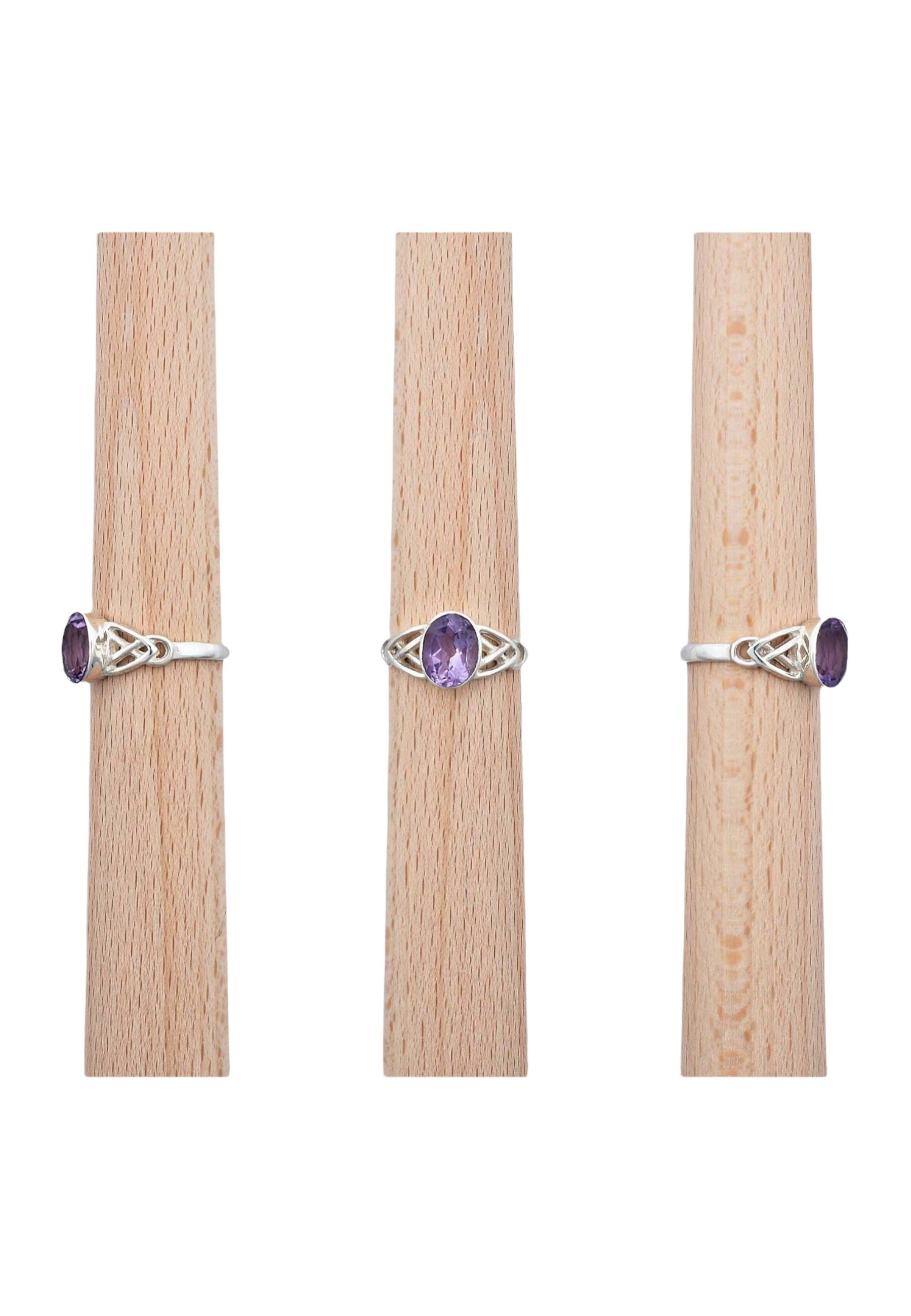 Amethyst Silberring facettiert Silber 925er mit mantraroma