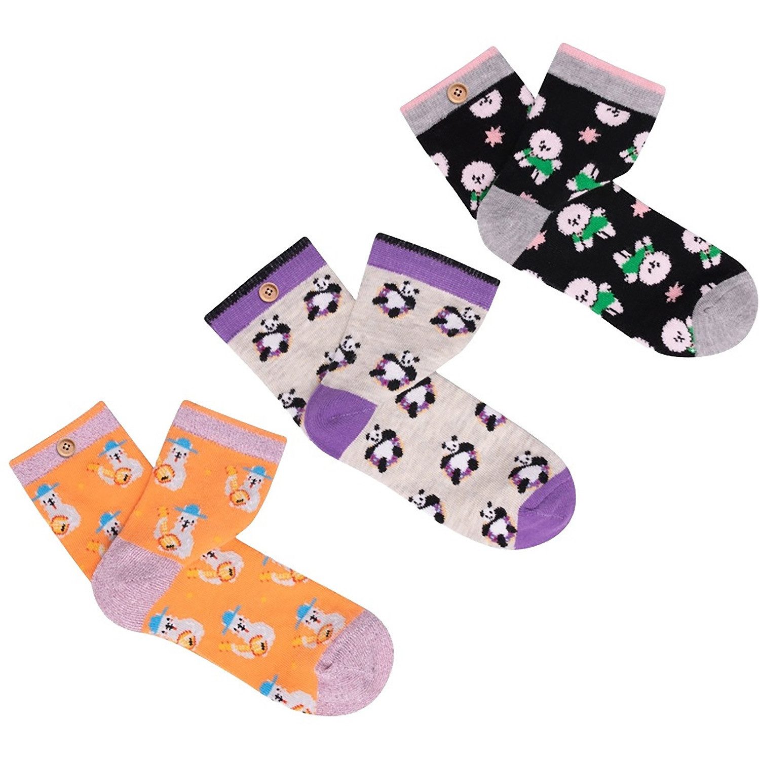 Funktionssocken Socken CRAZY ANIMALS 3-PACK