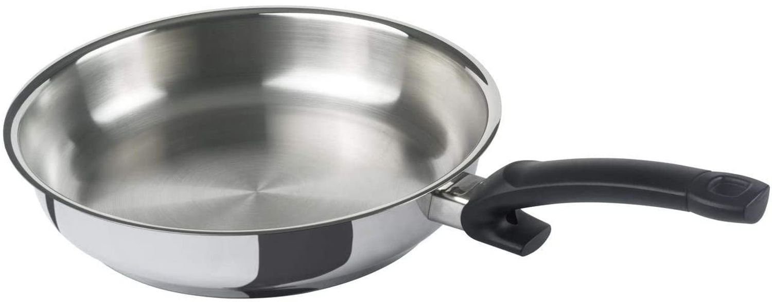 Bratpfanne unbeschichtet, Edelstahl Fissler Steelux 24cm Edelstahl - Bratpfanne Classic Fissler