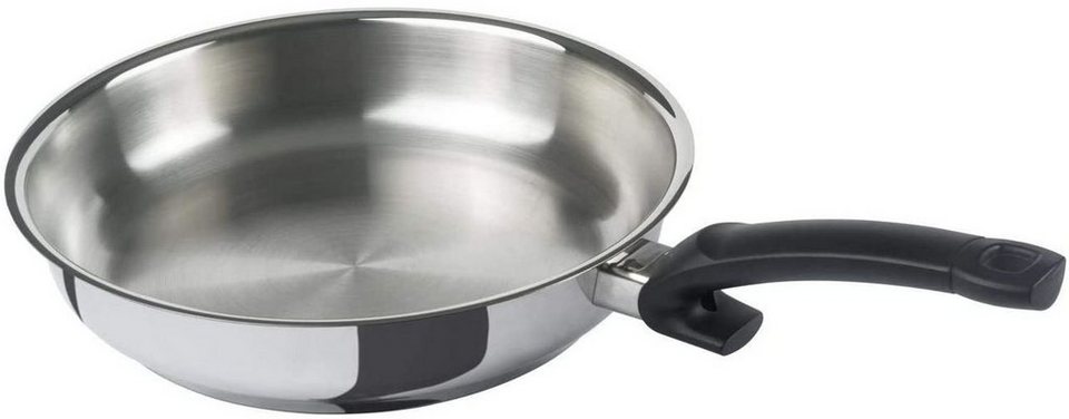 Bratpfanne - Fissler unbeschichtet, Bratpfanne Fissler Edelstahl Edelstahl 24cm Steelux Classic