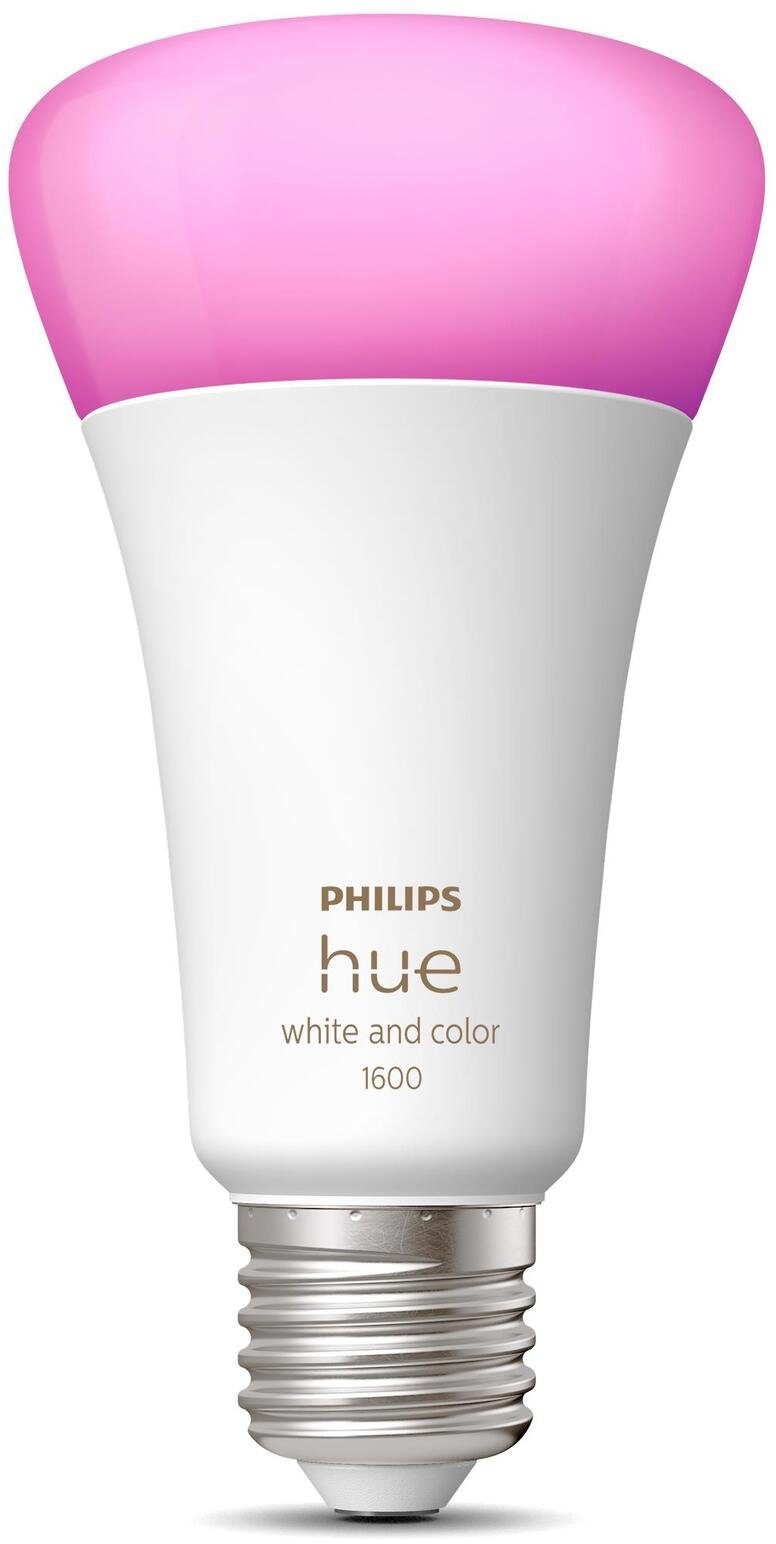 Philips Hue LED-Leuchtmittel White & Col. Amb. E27 Einzelpack 1100lm 100W, E27, 1 St., Farbwechsler, Warmweiß