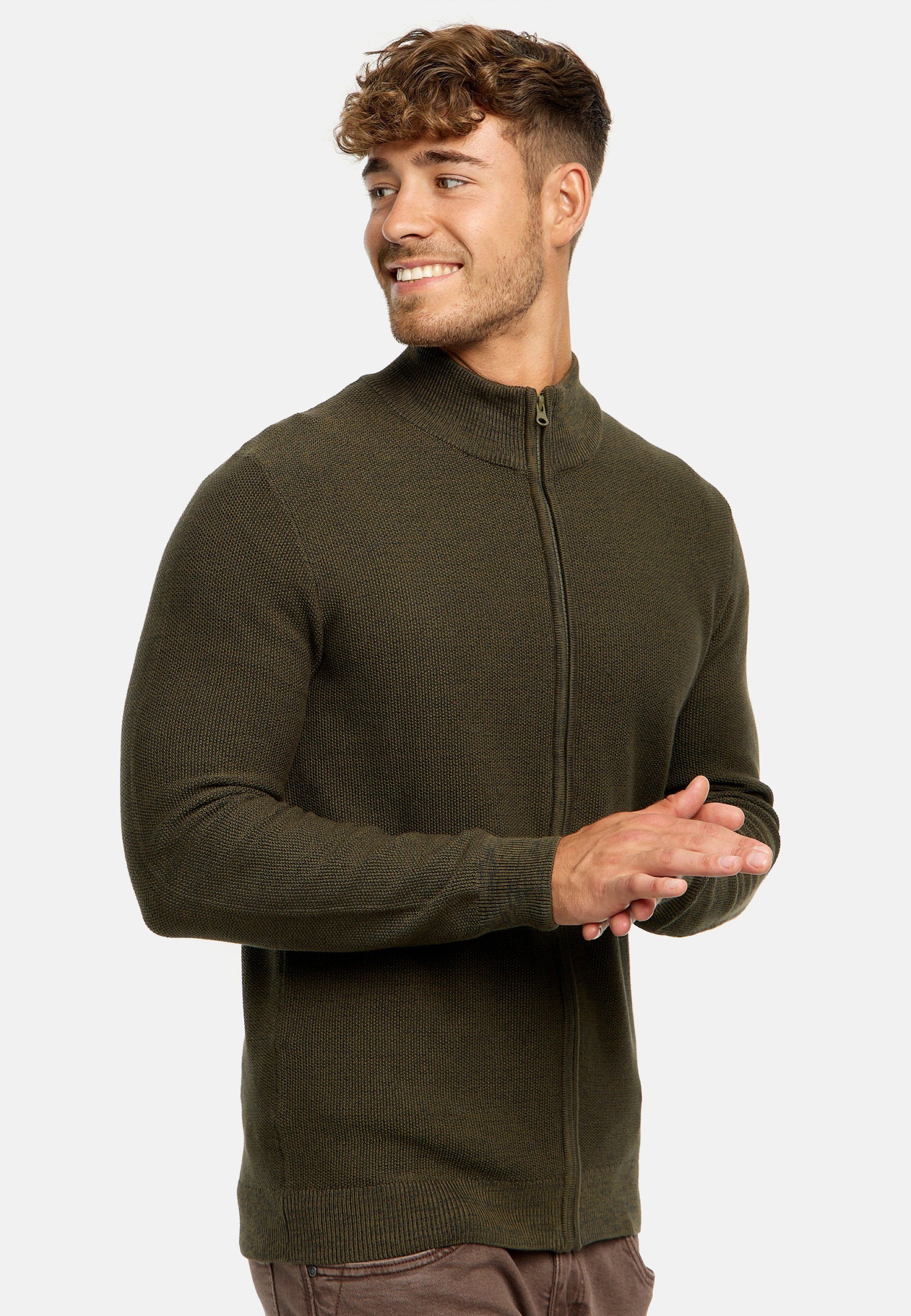 Indicode Strickjacke Herren INWestmoon Herrenstrickjacke