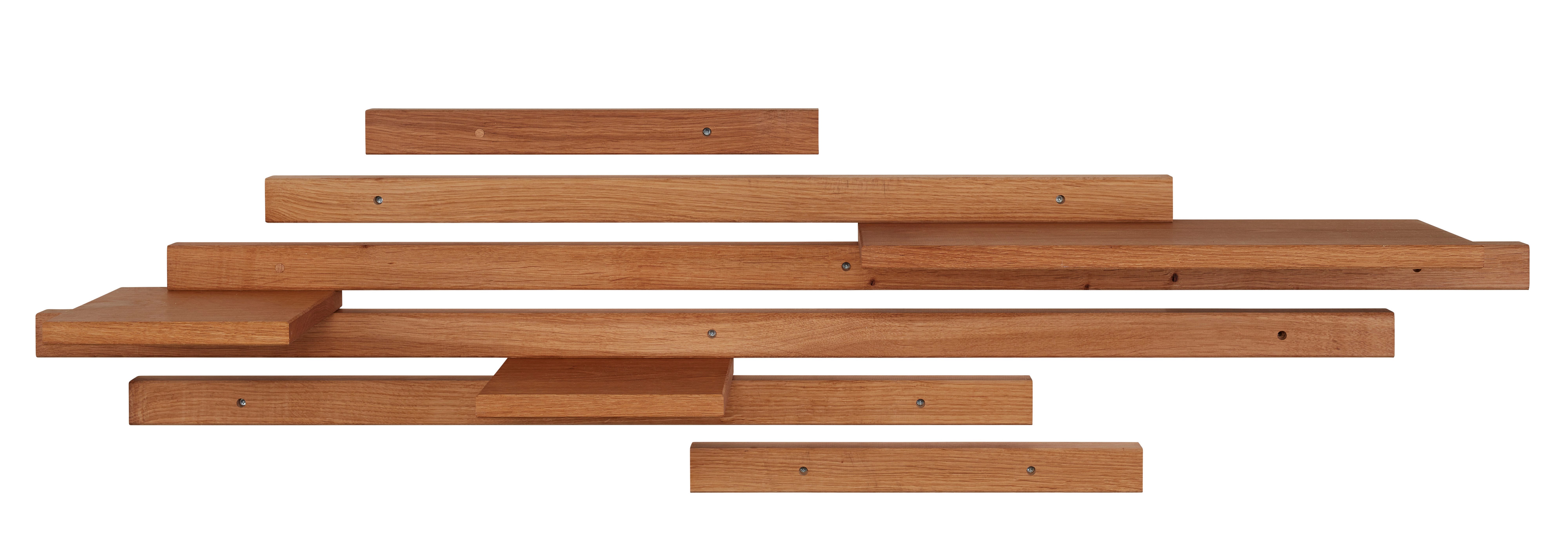 Living Oak Wandregal Eiche No.02 - zur freien Gestaltung und in verschiedenen Ausführungen, handgefertigt in Deutschland