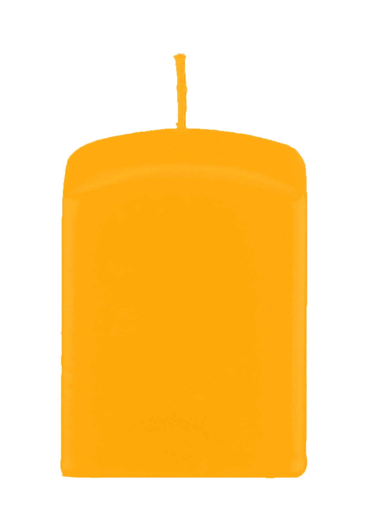 Kopschitz Kerzen Stumpenkerze Quader Kerzen, Quadratische Kerzen Mais Gelb 60 x Ø 60/60 mm, 4 Stück