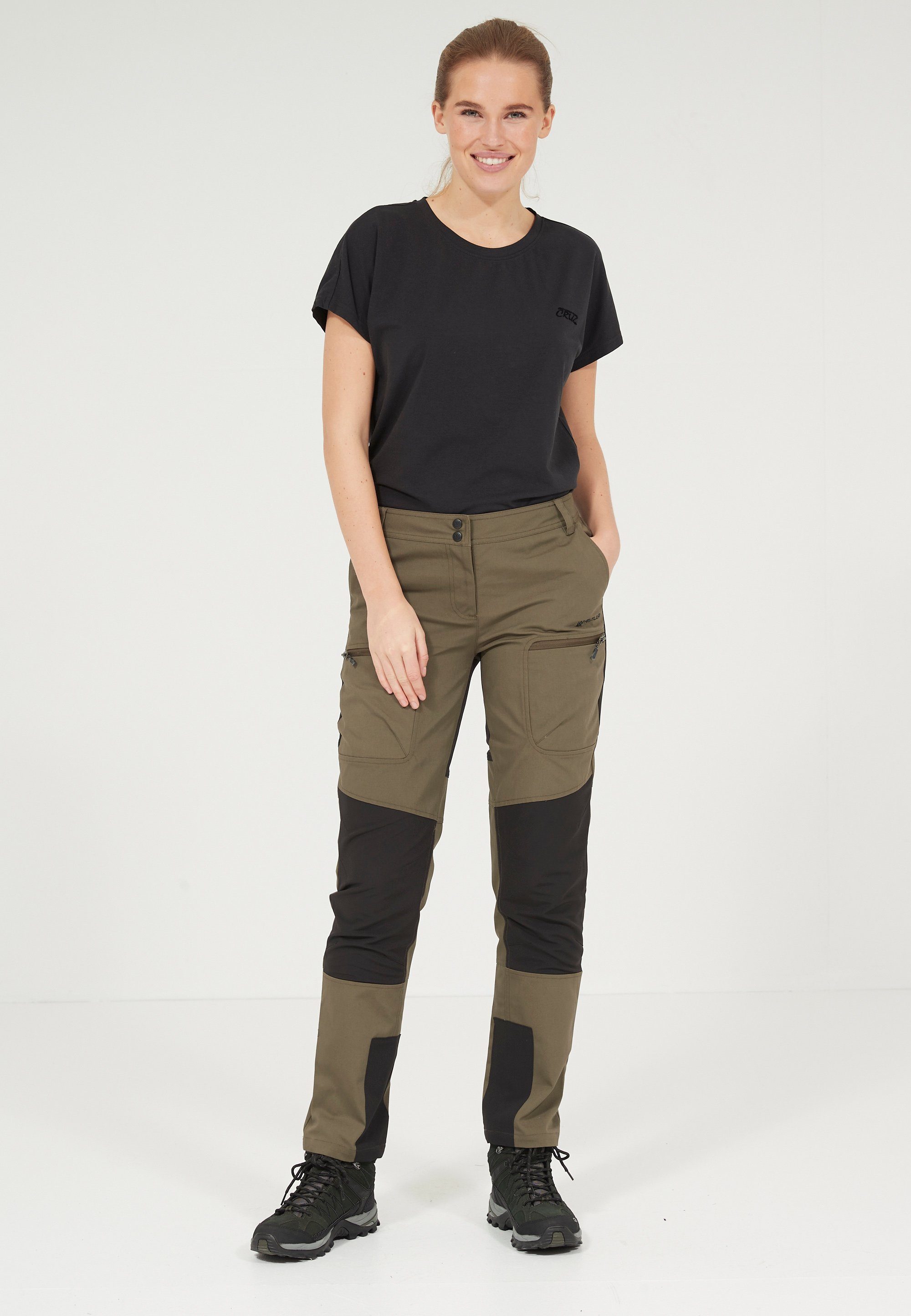 Kniepatches ACTIV WHISTLER W BLEE PANTS mit funktionalen Cargohose