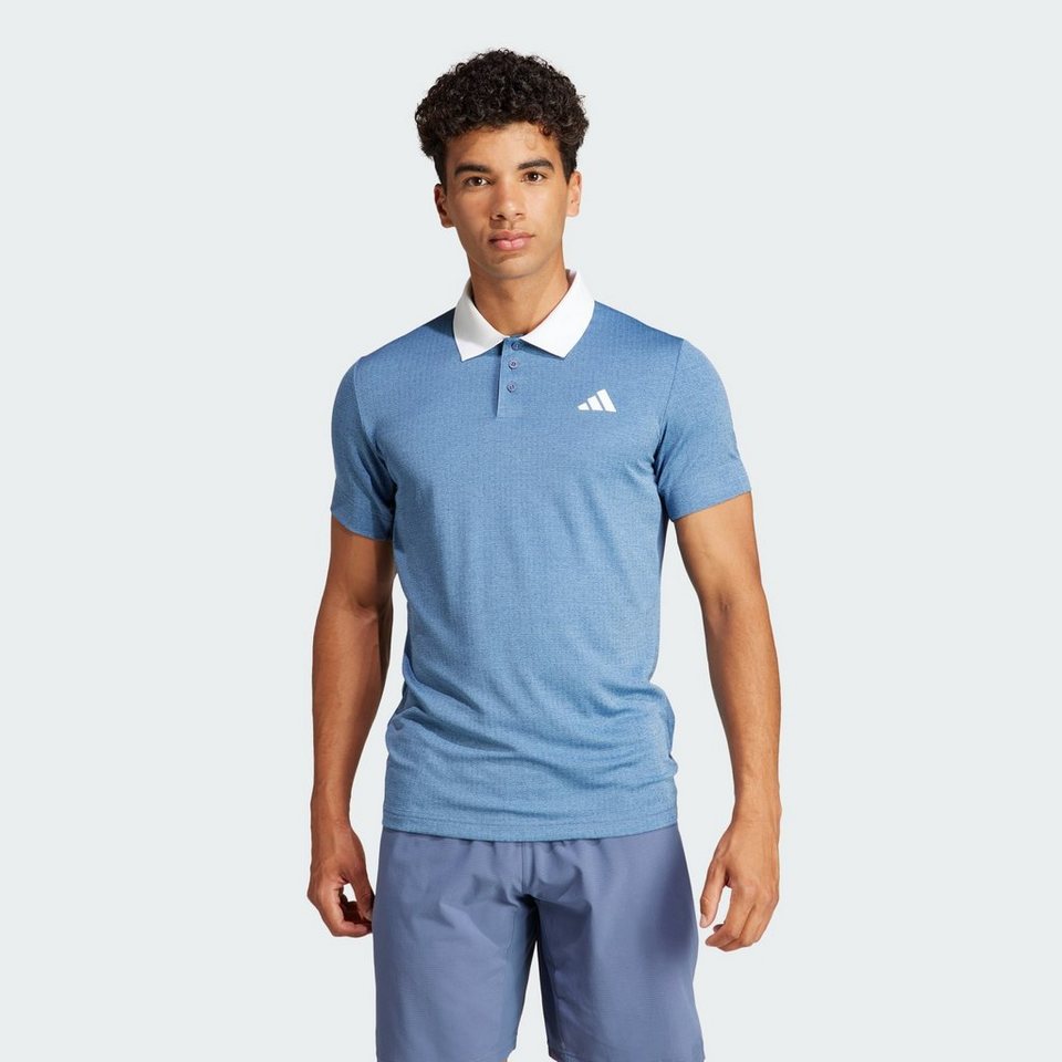 adidas Performance Funktionsshirt TENNIS FREELIFT POLOSHIRT, Dieses Model  ist 185 cm groß und trägt Größe