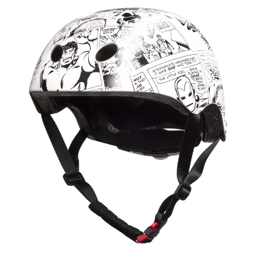 Seven Polska Kinderfahrradhelm Marvel "Avengers Comic", Roller Blades, 52-56cm, ab ca. 6 Jahre