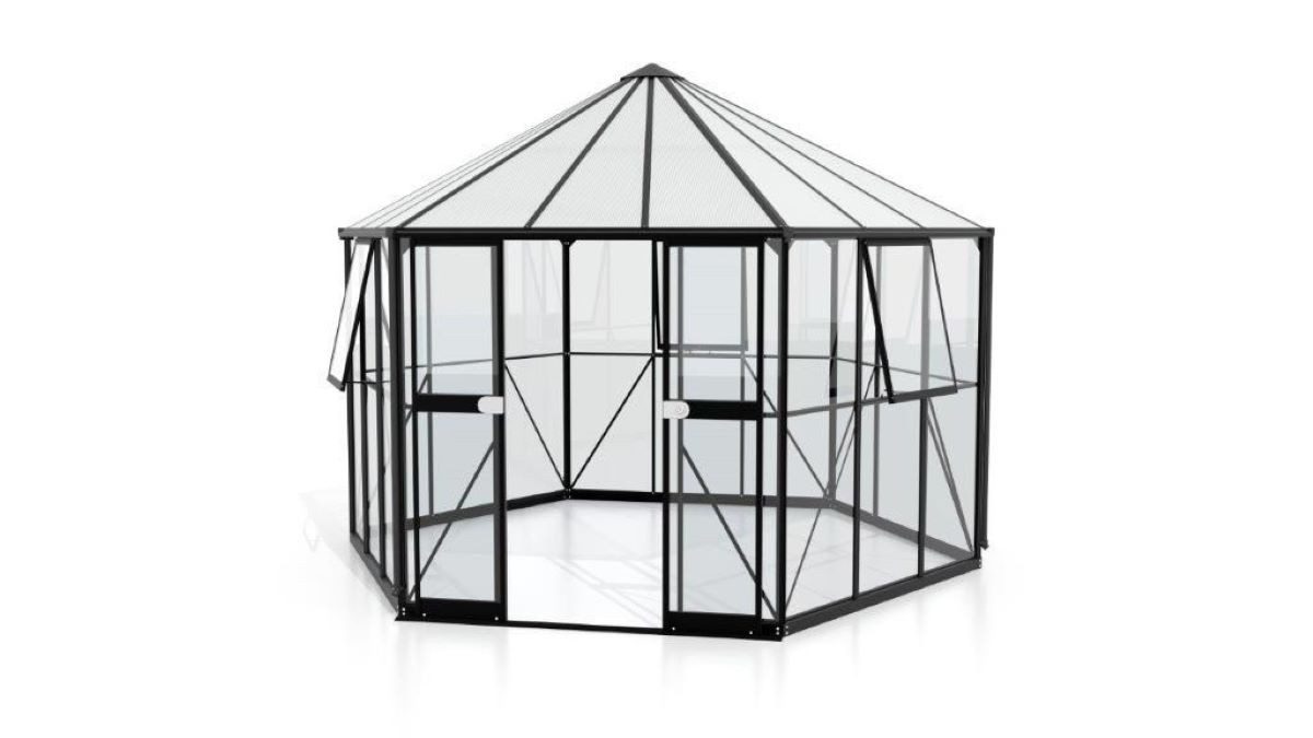 Vitavia Gewächshaus Galaxis 9000 ESG/HKP Schwarz Pergart EPH Treibhaus schwarz | Rabatt: 17%