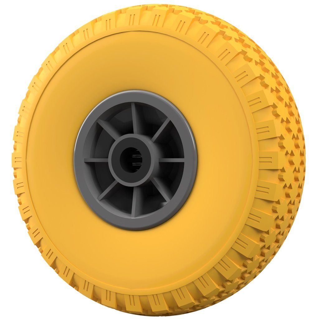 Sackkarren-Rad PU Rad Ø 260 mm 3.00-4 Nadellager Ersatzrad Bollerwagen Sackkarren