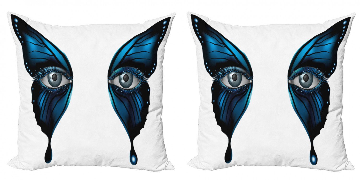 Kissenbezüge Modern Accent Auge Abakuhaus Stück), Digitaldruck, weibliche Realistische Doppelseitiger Schmetterling (2