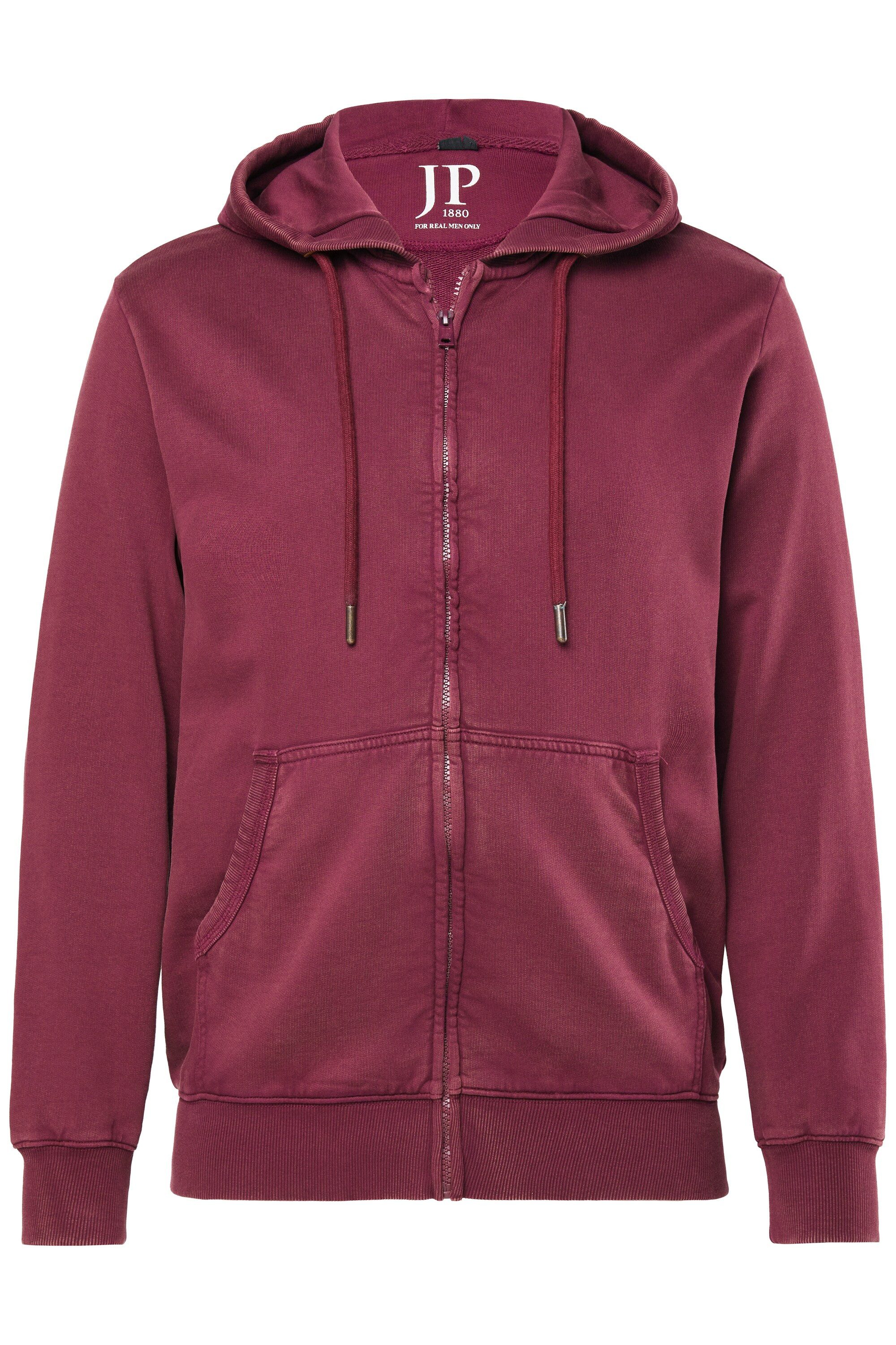 JP1880 Fleecejacke Sweatjacke Kapuze Vintage Look