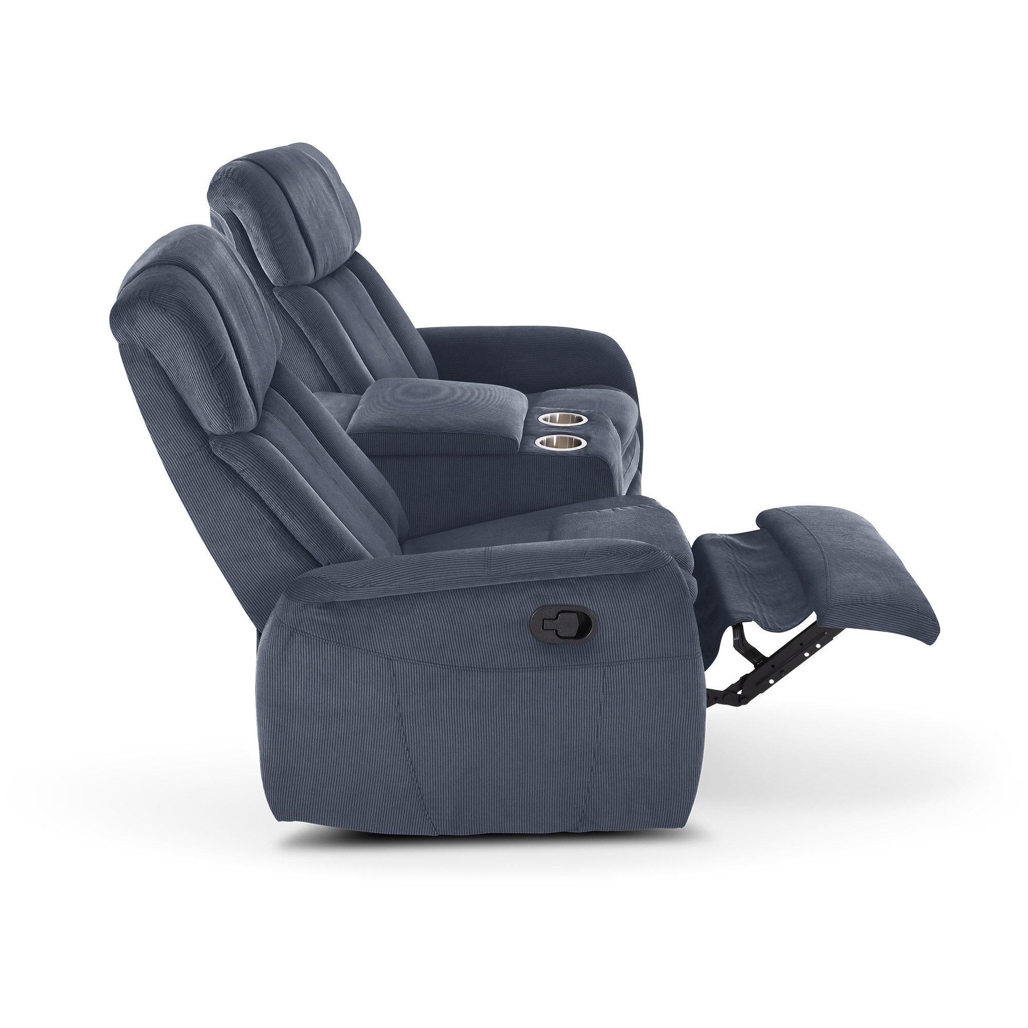 Raburg 2-Sitzer Kinosessel, 2er-Fernsehsessel mit Relaxfunktion, mechanisch, Maxx, mit Liegefunktion, für 2 Personen, Belastbarkeit je Sitzplatz 150 kg