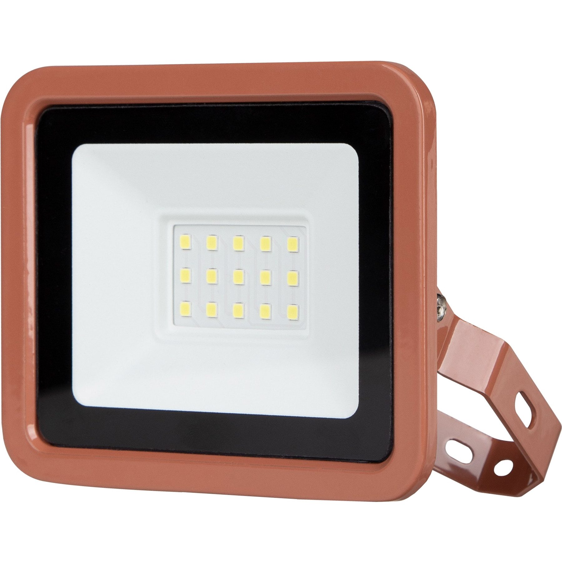 REV LED Flutlichtstrahler REV LED-Fluter Eco+, 10W, 6500K, 800lm, kaltweiß, IP65, terracotta
