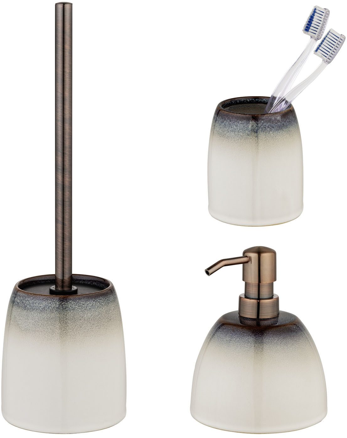 SCHÖNER WOHNEN-Kollektion Badaccessoire-Set »Osteto«, Set, 3 tlg., aus Kera günstig online kaufen