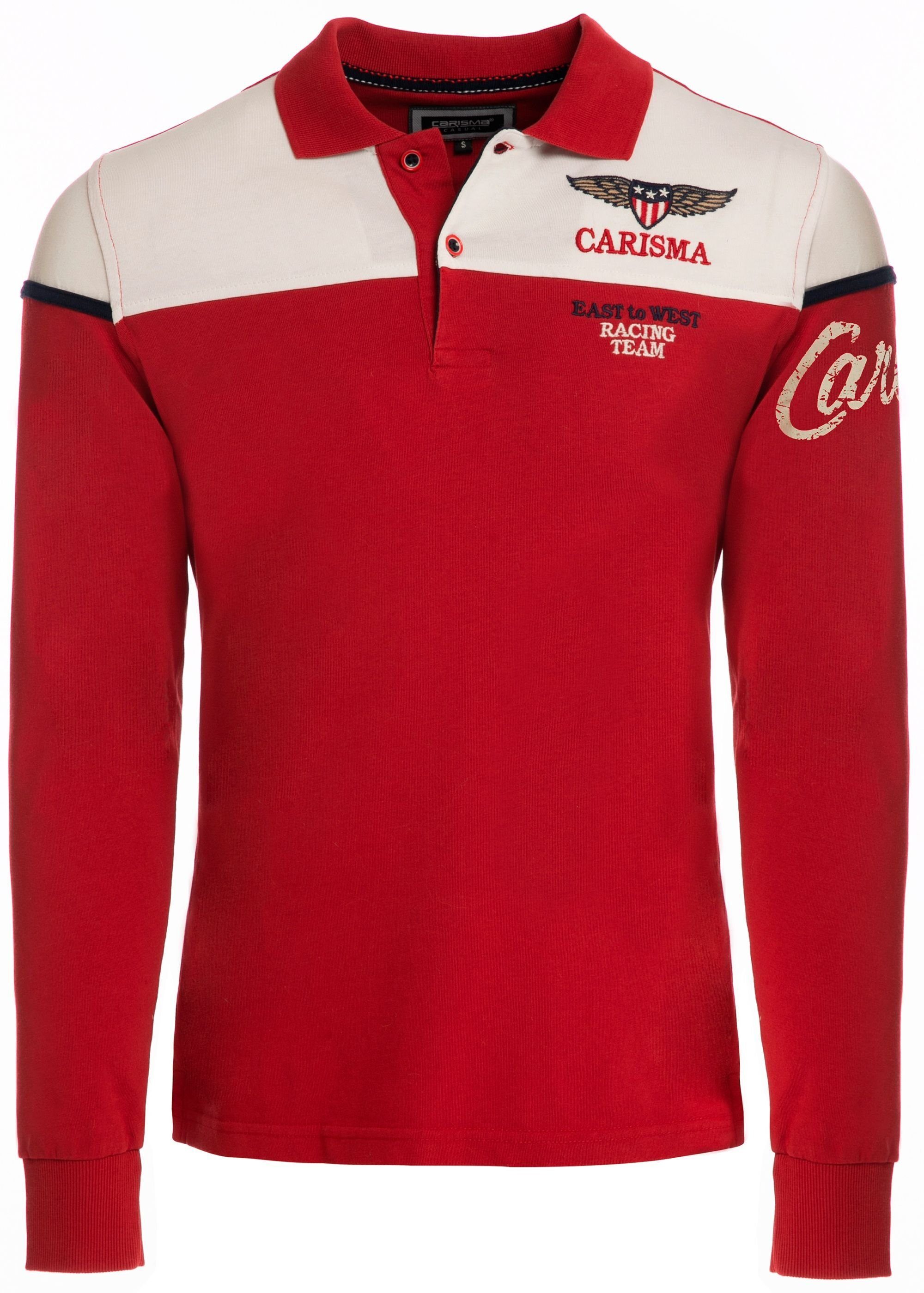 CARISMA Poloshirt (1-tlg) mit Stickerei Rugby günstig online kaufen