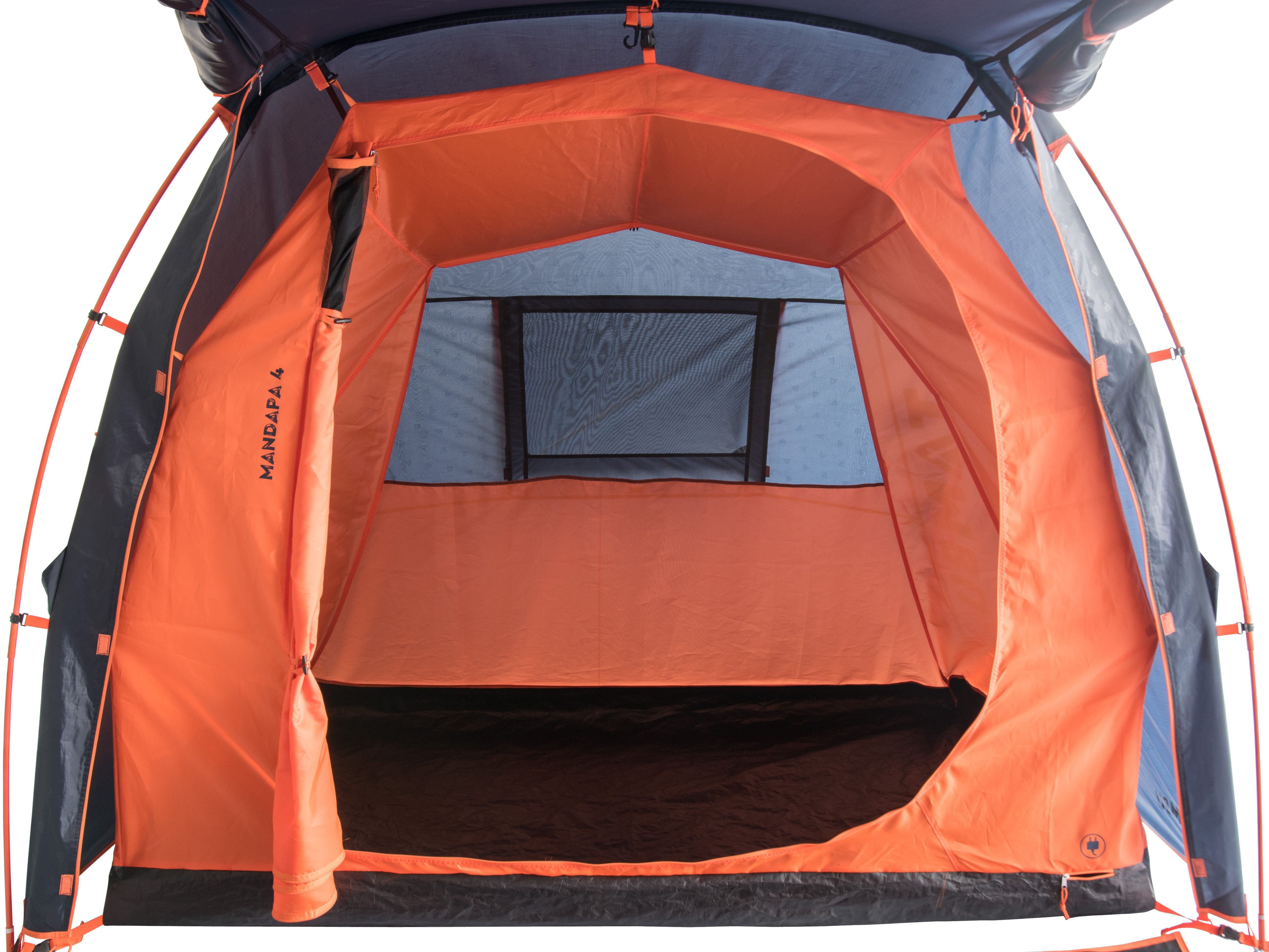 Tambu Tunnelzelt TAMBU - MANDAPA 4 - Vis-à-Vis Zelt, Personen: 4, 100 % recycelter Polyester