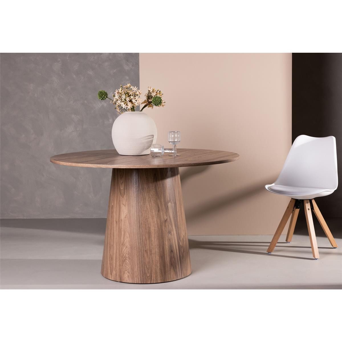 BOURGH Säulen-Esstisch LANZA runder Esstisch Ø120x75cm - Esszimmertisch in günstig online kaufen