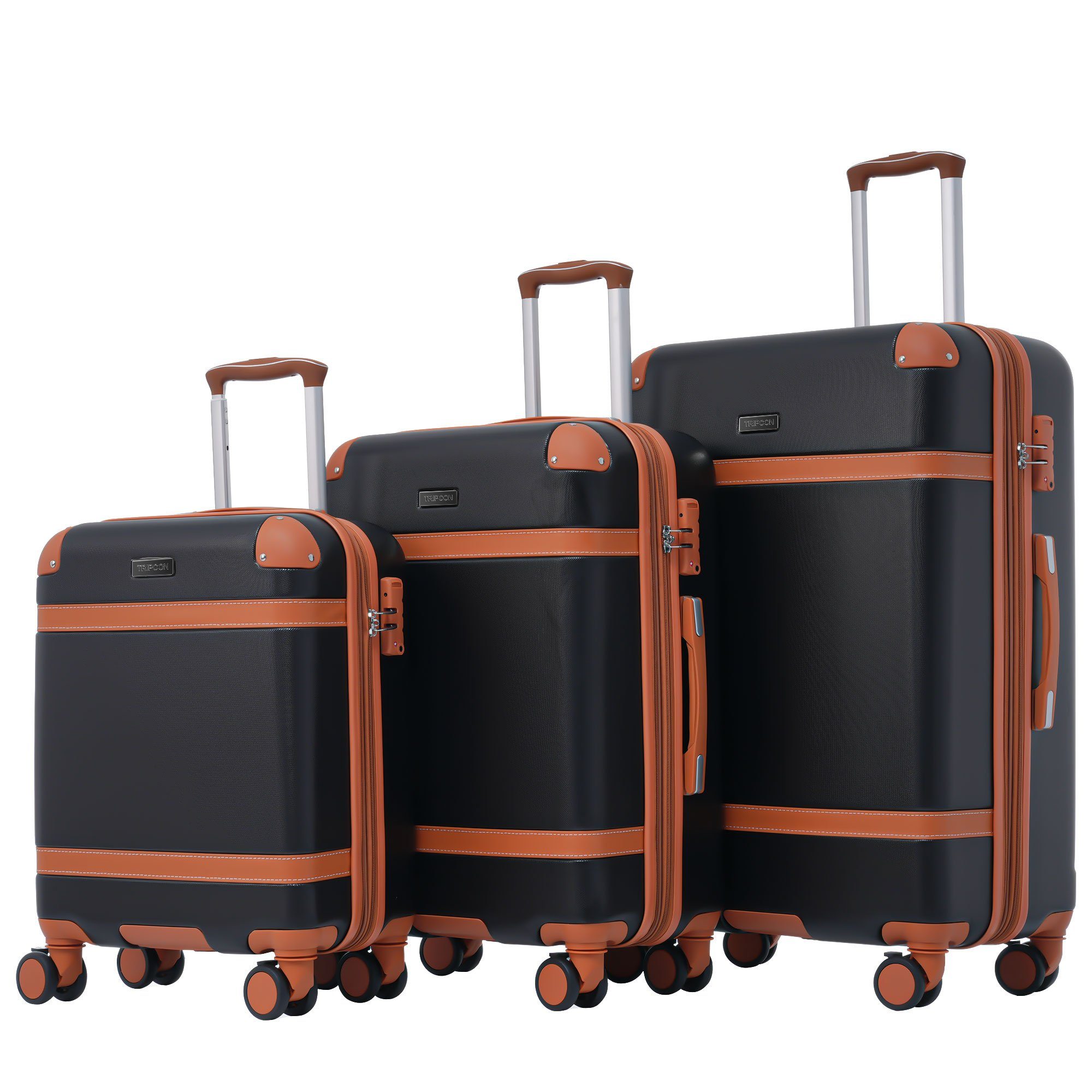 OKWISH Kofferset Hartschalenkoffer Handgepäck-Trolley, 4 Rollen, günstig online kaufen