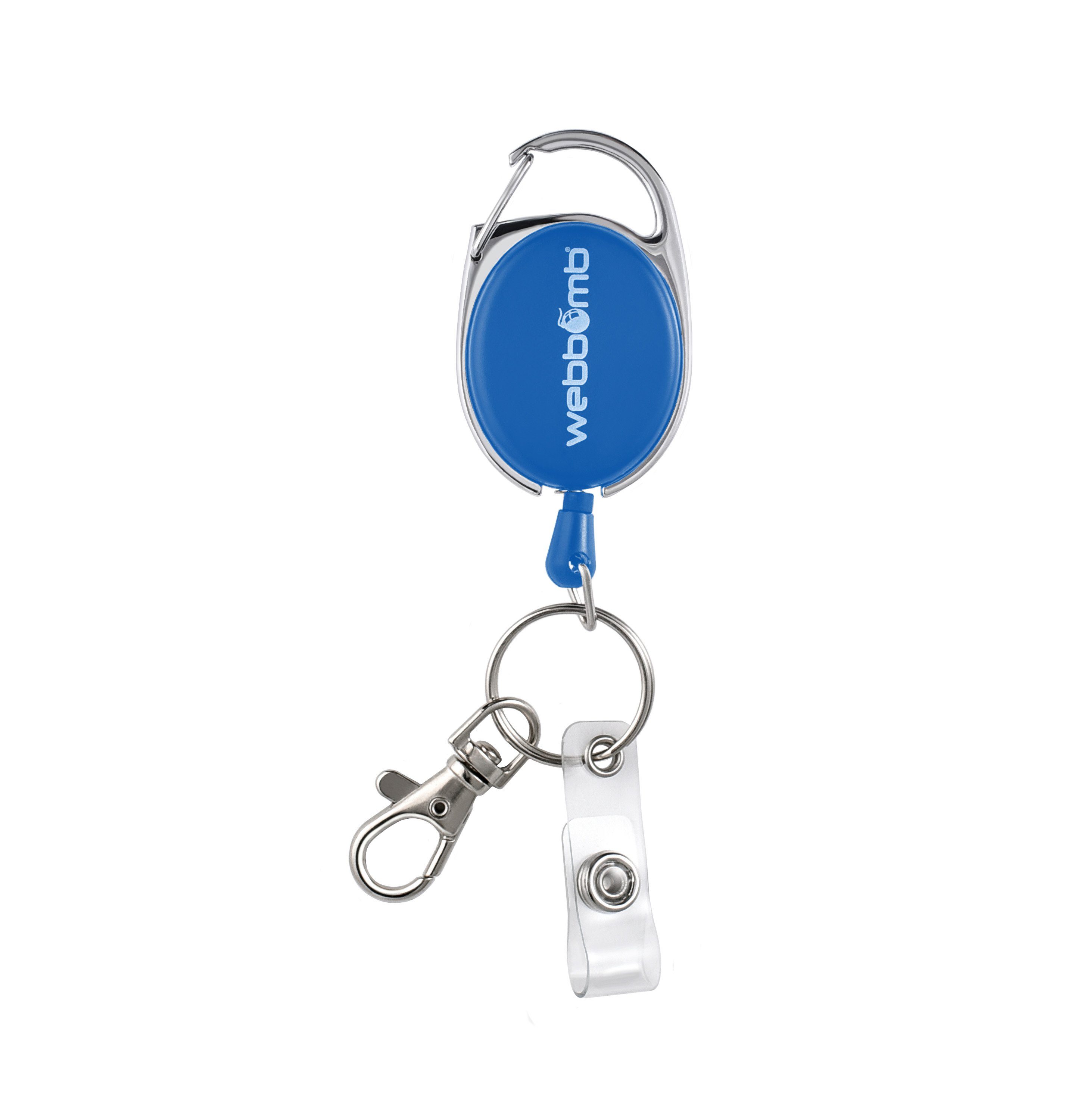 WEBBOMB Schlüsselanhänger Ausweishalter Ausweisjojo Ausweishülle mit Gürtelclip + Kartenhalter – Bild 5 von 5