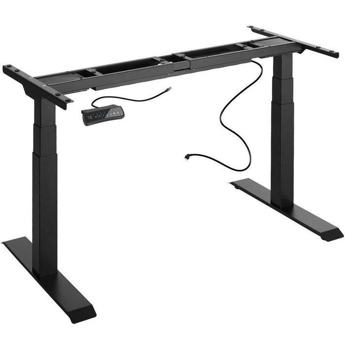 tectake Tischgestell Tischgestell elektrisch höhenverstellbar (1-St. 1 tlg) Speicher- und Alarmfunktion verstellbare Schienenbreite