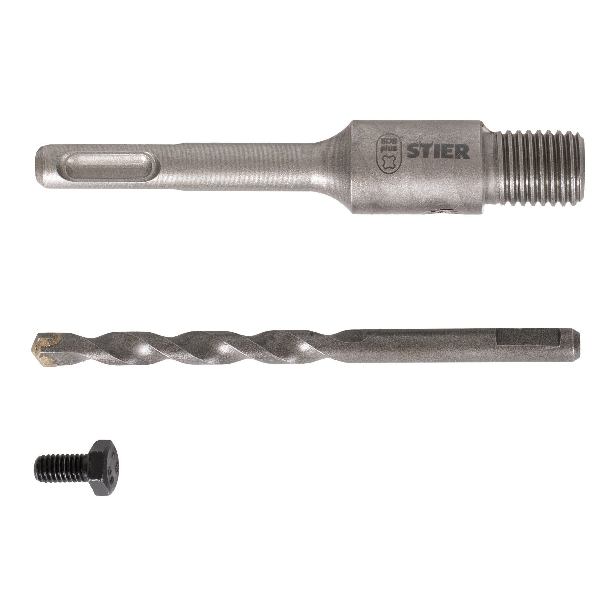 Stier Metallbohrer STIER Aufnahmeschaft SDS-Plus M16 110 mm inkl. Zentrierbohrer für Hohl