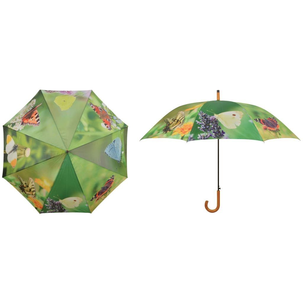 TP211 BV Esschert Butterflies Regenschirm cm Stockregenschirm 120 Grün Design