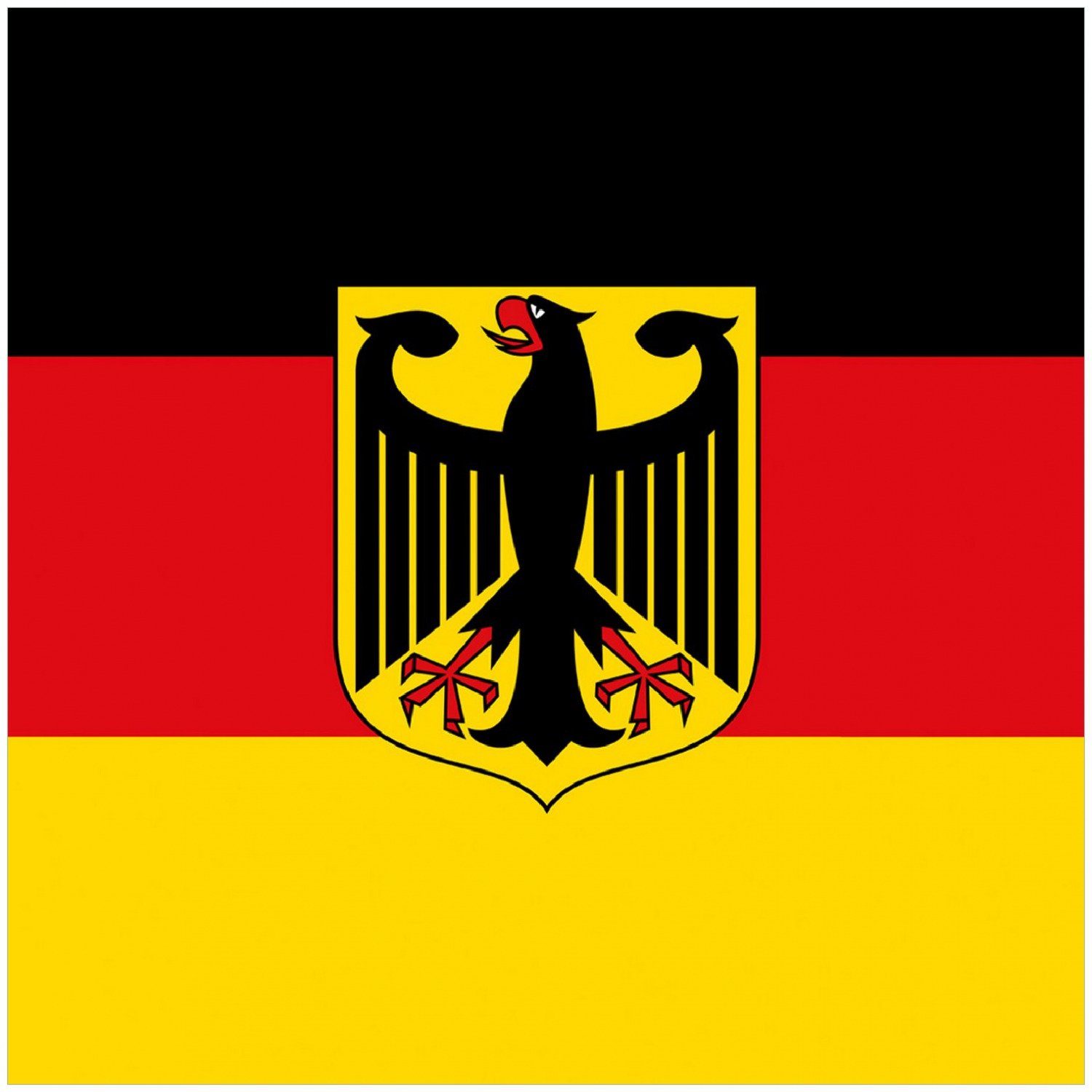 Wallario Memoboard Deutsche Flagge mit Wappen