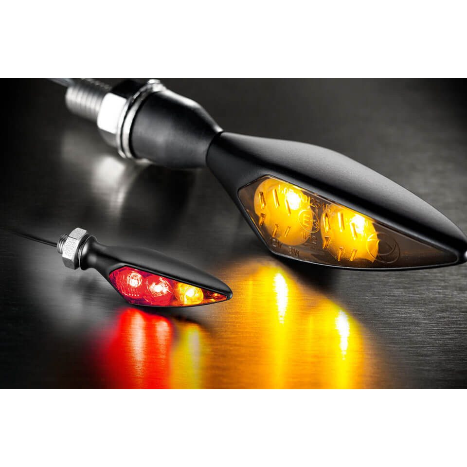 Kellermann Bremslicht Rück-, Bremslicht, Blinker Einheit Rhombus S DF Dark, HL, schwarz, ge