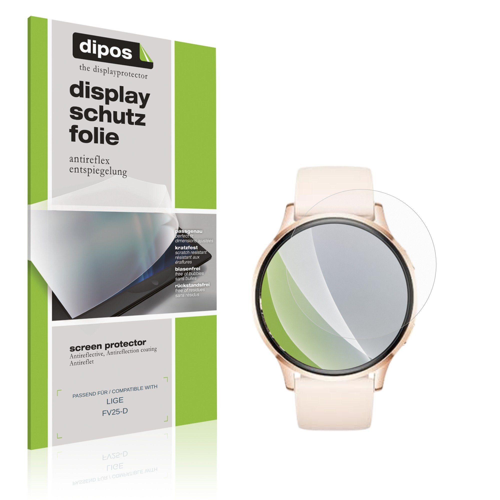 dipos Displayschutzfolie Schutzfolie für LIGE FV25-D, 6 Stück, Displayschutz Schutz Folie Made in Germany