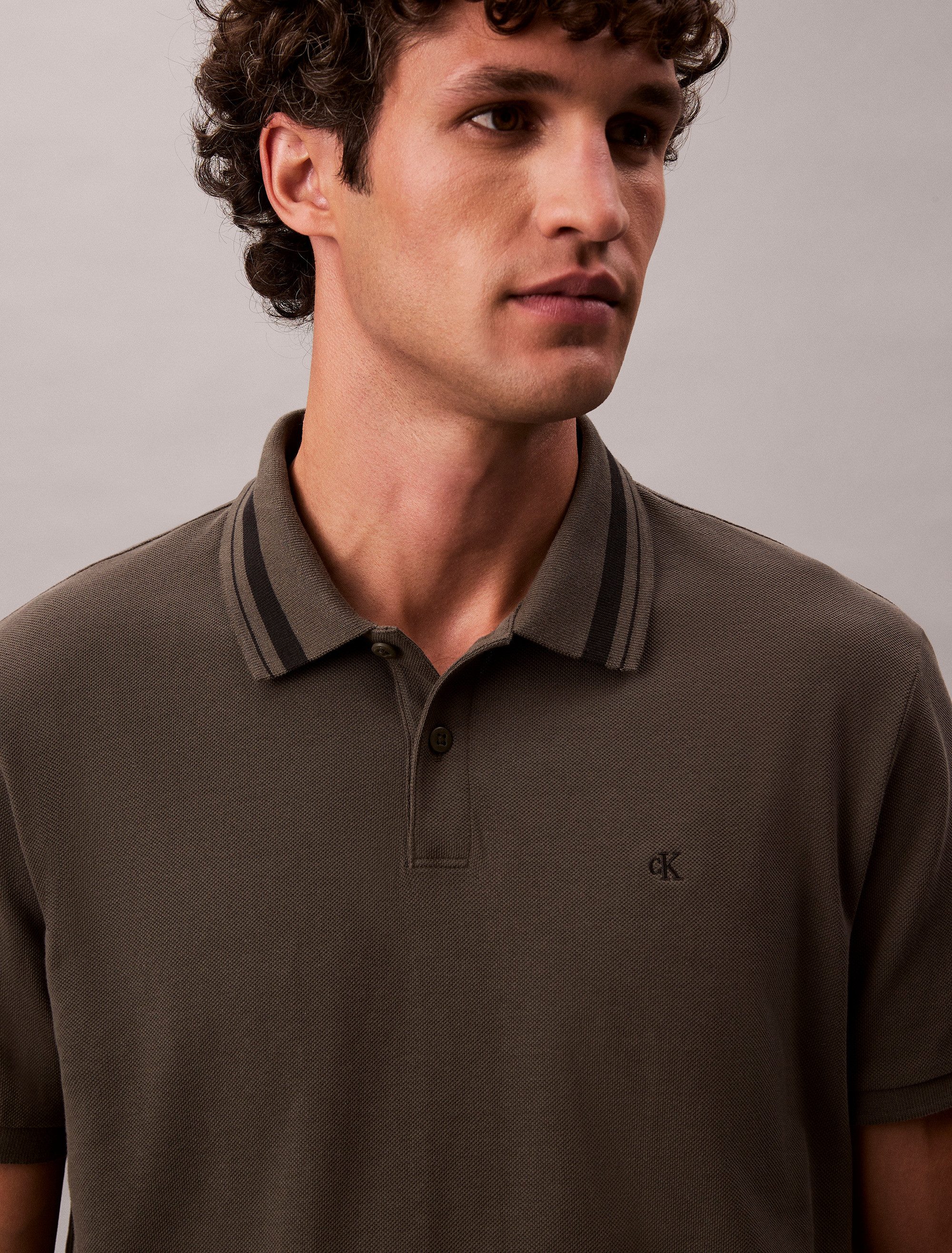 Calvin Klein Jeans Poloshirt SS CSL PQ CLSSC TPPD Mit Rundhalsausschnitt