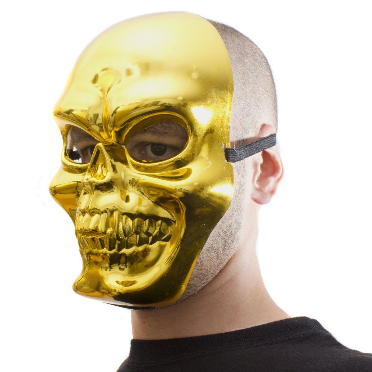 Goods+Gadgets Kostüm Totenkopf Skelett Maske, Halloween Party Kostüm Verkleidung