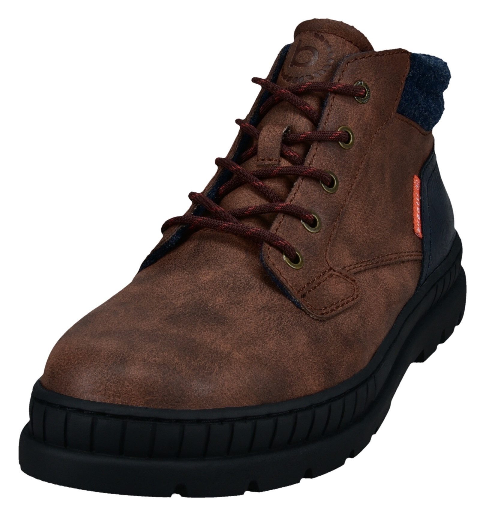 bugatti Schnürboots Desertboots, Winterboots mit abgsetzter Fersenkappe