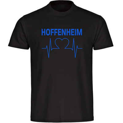 multifanshop T-Shirt Herren Hoffenheim - Herzschlag - Männer