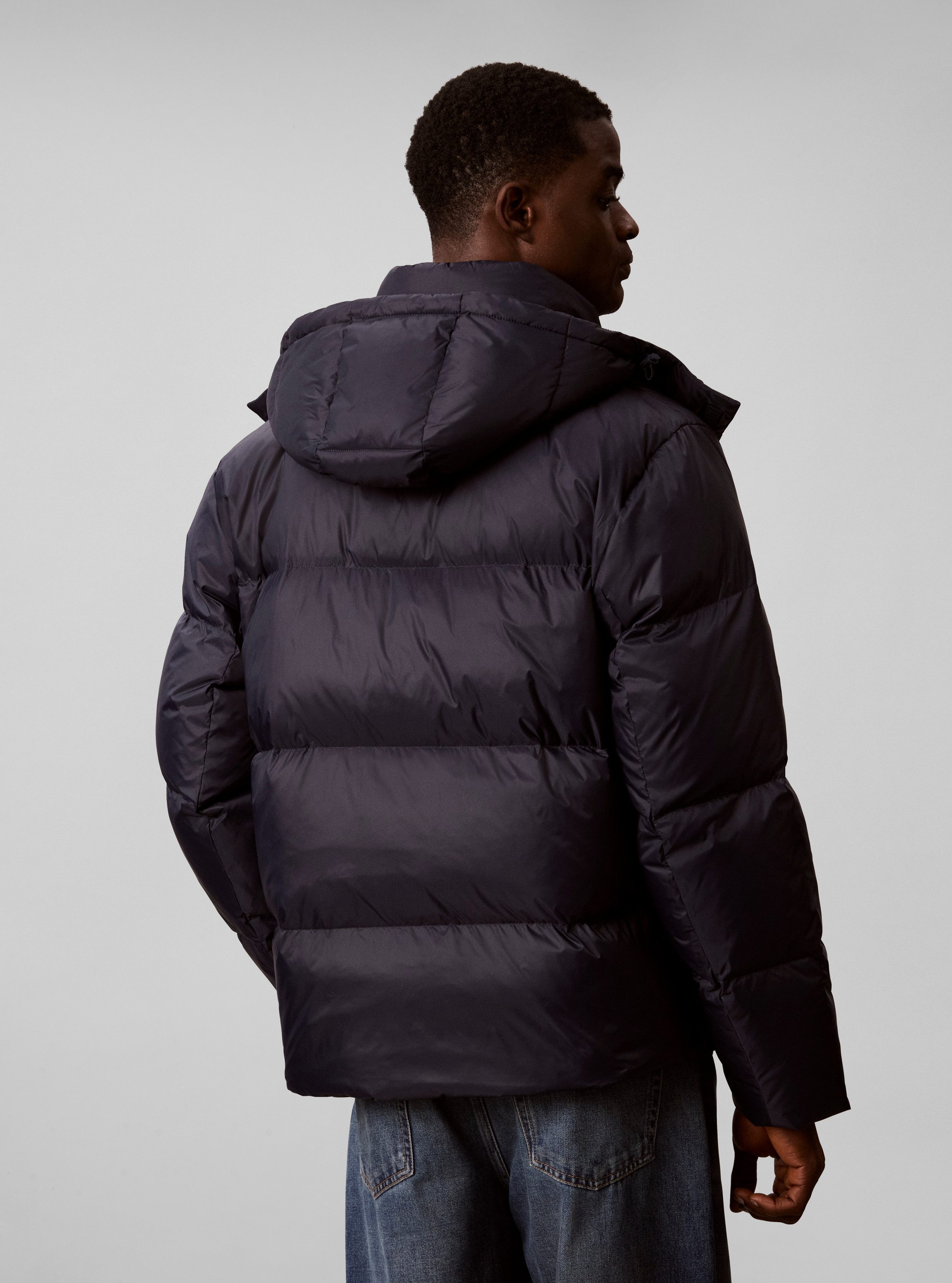 Calvin Klein Steppjacke NYLON DETACHABLE HOOD DOWN Regular fit mit Kapuze