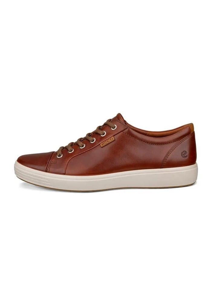 Ecco Soft 7 (aus Premium-Leder) cognacbraun Herren Sneaker günstig online kaufen