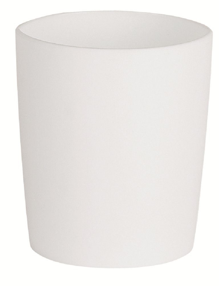 spirella Badaccessoires-Sets LEMON OPAQUE, Zubehör-Set 5-tlg., bestehend aus Kosmetikeimer 5L, WC-Bürste, Seifenspender 300ml, Zahnputzbecher, Seifenschale, hochwertiges Polypropylen, elegantes Design, matt-Finish, weiß, 5-tlg.