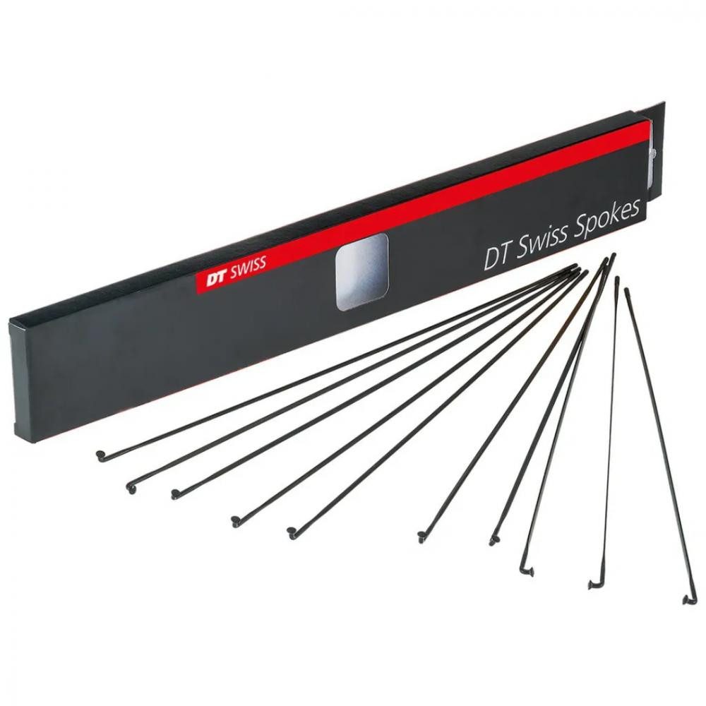 DT Swiss Laufrad DT SWISS Messerspeichen Aerolite 2.0X0.9X262Mm Karton 20 Stück Schwarz