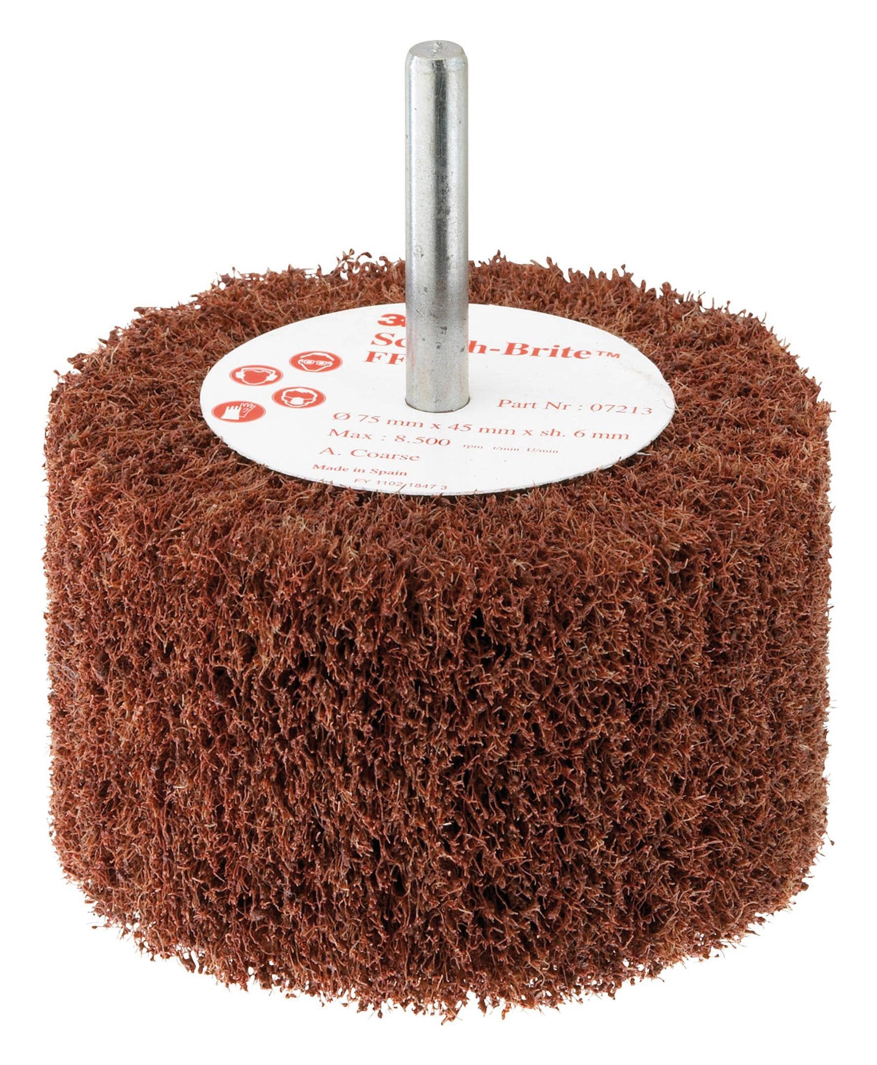 3M Fächerschleifer, ø 75 mm, Lamellenbürste Schaft 6 mm FF-ZS 75 x 45 mm coarse Scotch Brite A