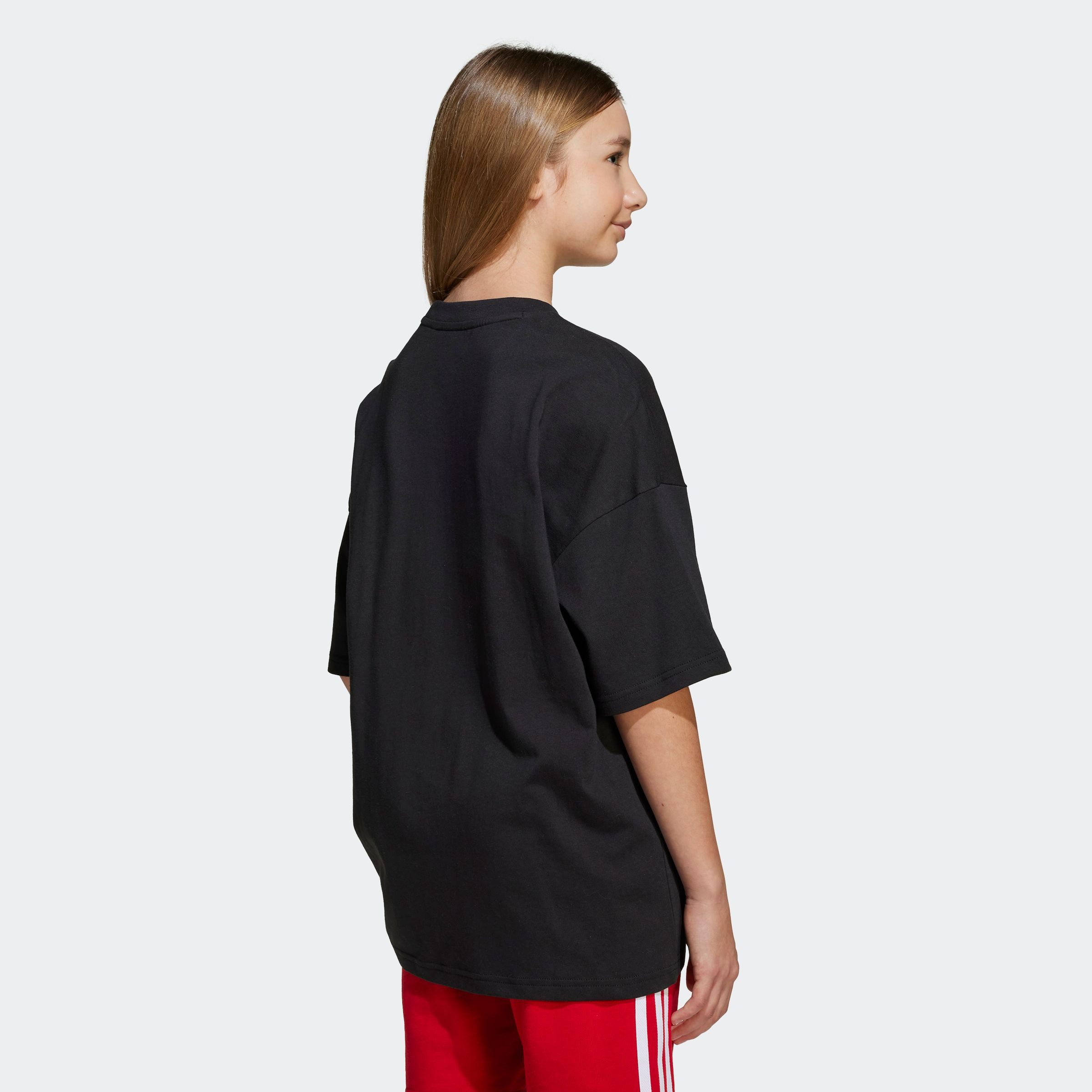 adidas Originals T-Shirt OVERSIZE TREFOIL lockerer und lässiger Schnitt, für Kinder, mit großem Trefoil-Logo